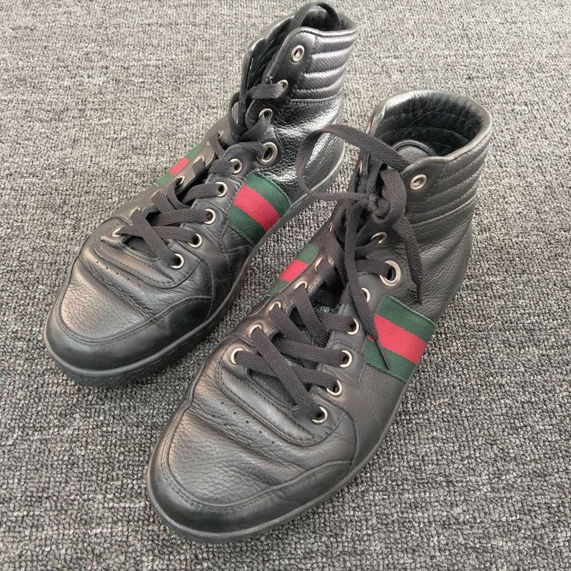 Gucci Color-Block High-Top Sneakers