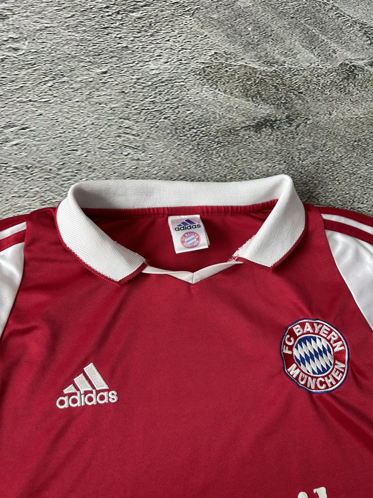 Adidas × Vintage Adidas Bayern Munchen Jersey red T-Mobile 2003 2004 Size US XL / EU 56 / 4 - 2 Thumbnail