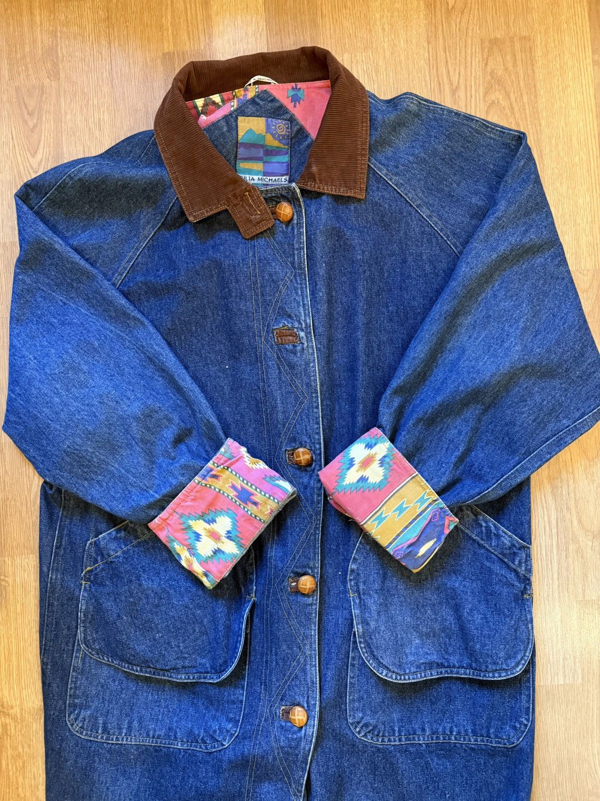 Vintage Vintage Western Denim Trench Duster Size US L / EU 52-54 / 3 - 5 Thumbnail