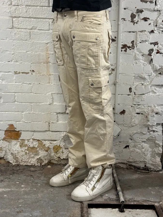 Dolce & Gabbana SS2003 Dolce & Gabbana Cream Cargo Pants Size US 31 - 3 Thumbnail