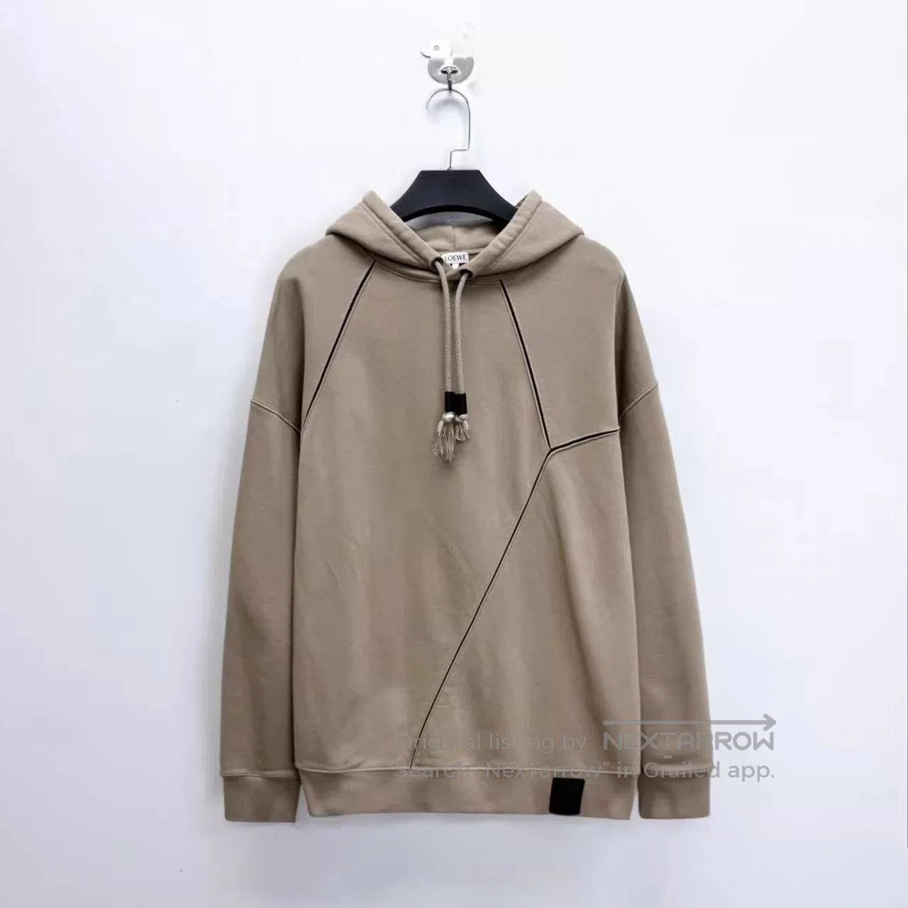 Loewe Beige Hoodie with Contrast Stitching and Drawstring. Size US S / EU 44-46 / 1 - 1 Thumbnail