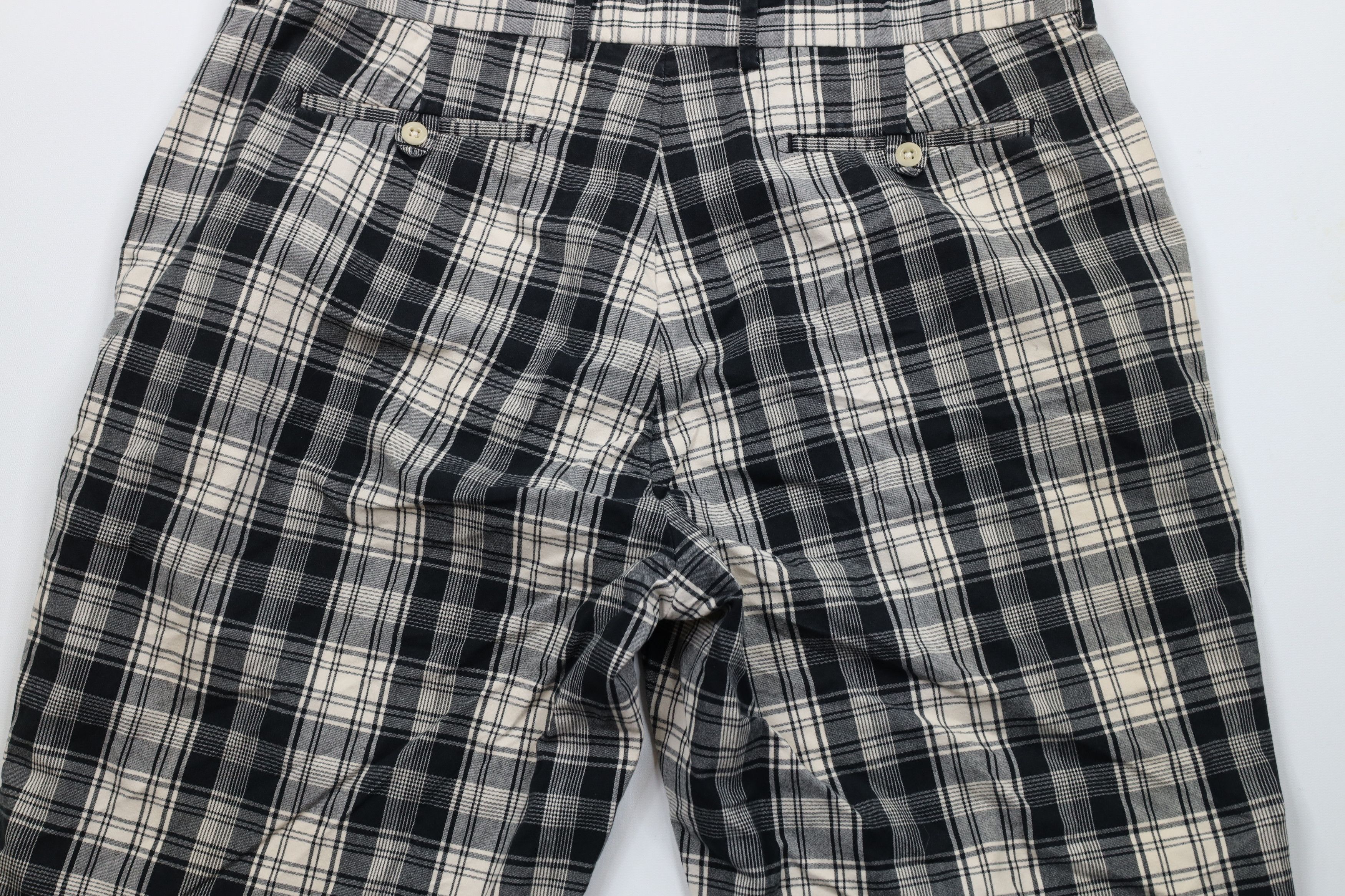 Ralph Lauren × Vintage Vintage 90s Ralph Lauren Golfing Chino Shorts Plaid Cotton Size US 36 / EU 52 - 9 Thumbnail