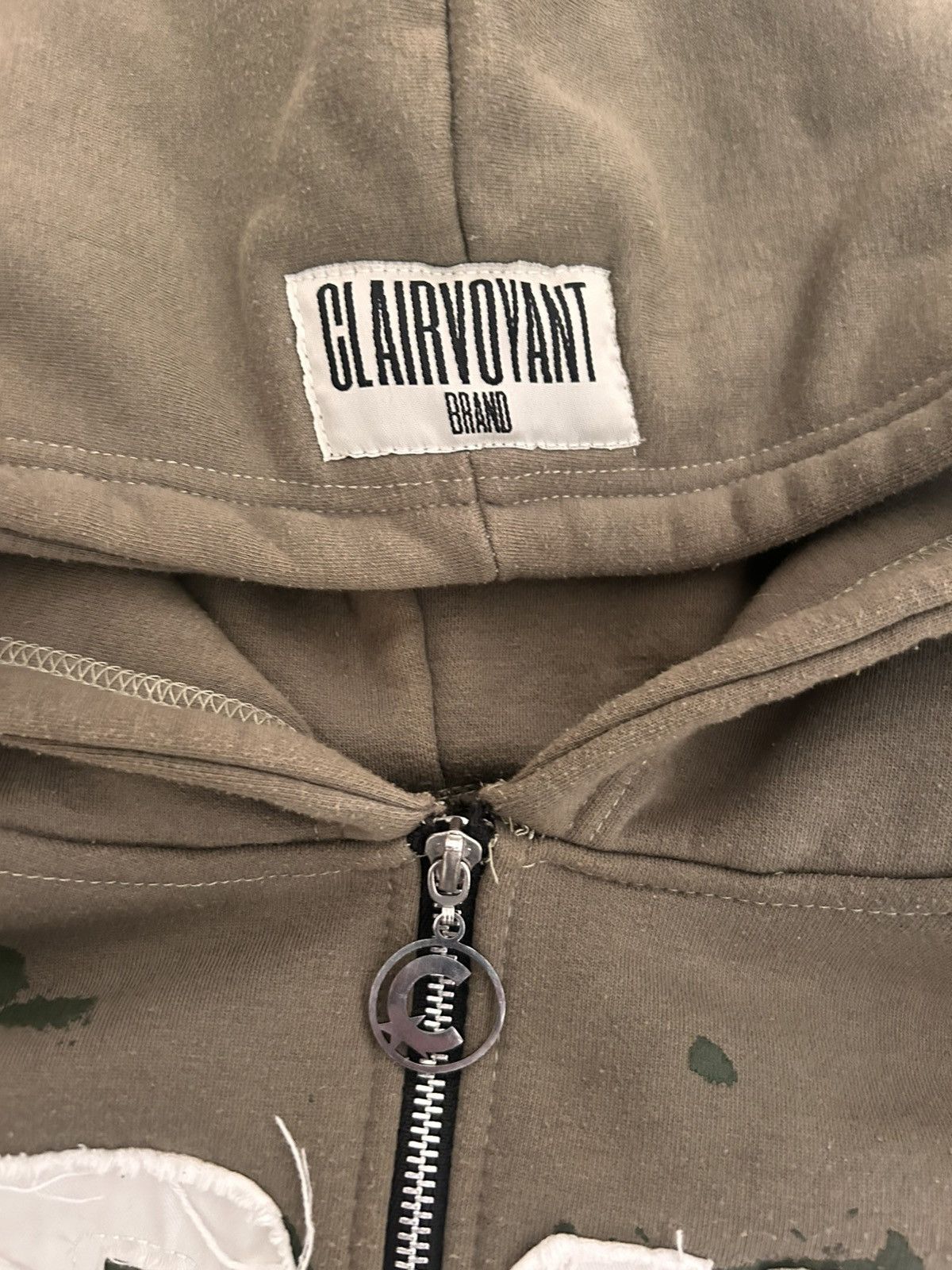 Other Clairvoyant Brand Green Hoodie, medium, white logo Size US M / EU 48-50 / 2 - 9 Thumbnail