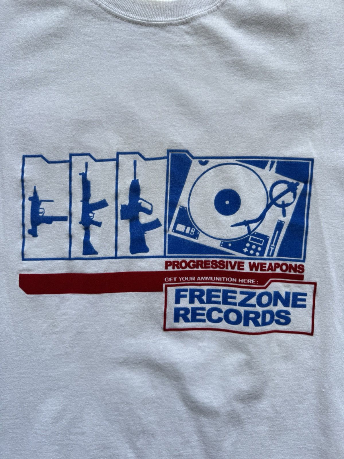 Band Tees × Thunderdome × Vintage Rare Vintage 90s FREEZONE RECORDS Rave Weapons T-shirt Size US XL / EU 56 / 4 - 3 Thumbnail
