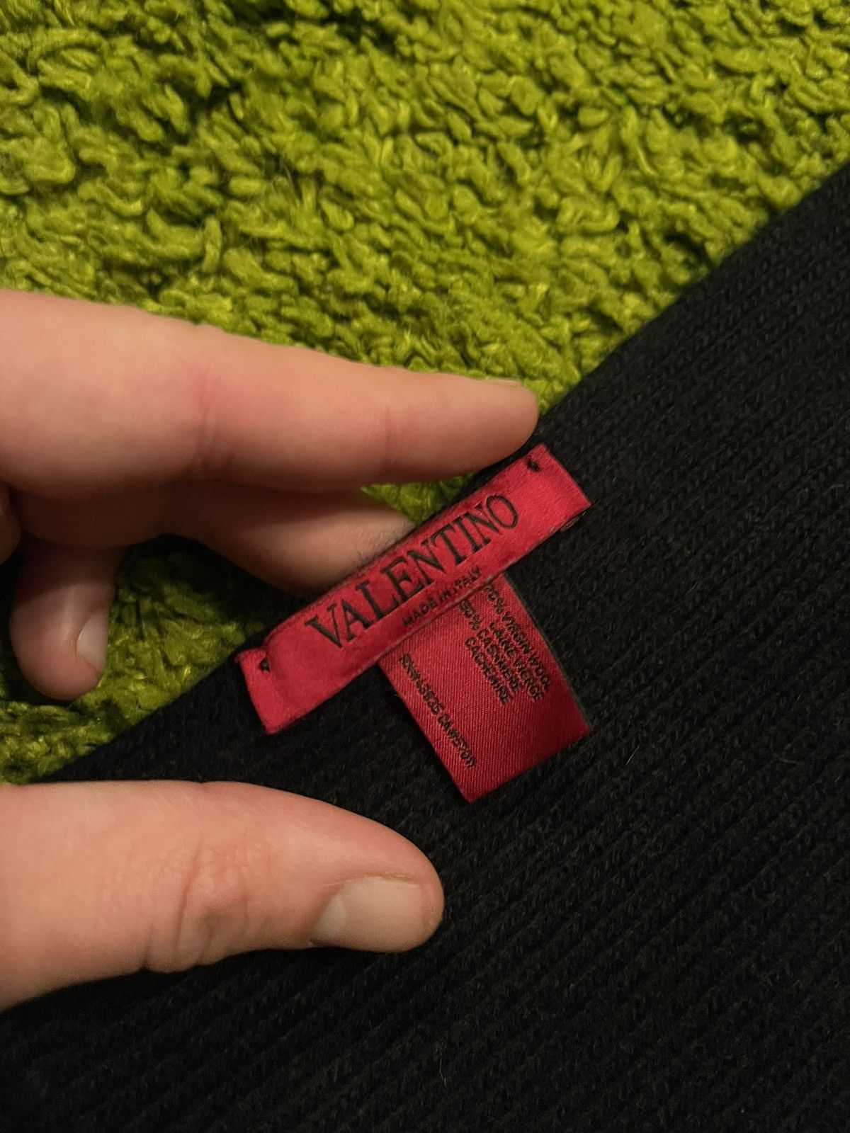 Designer × Valentino Valentino VLTN logo wool cashmere blend scarf Size ONE SIZE - 4 Thumbnail