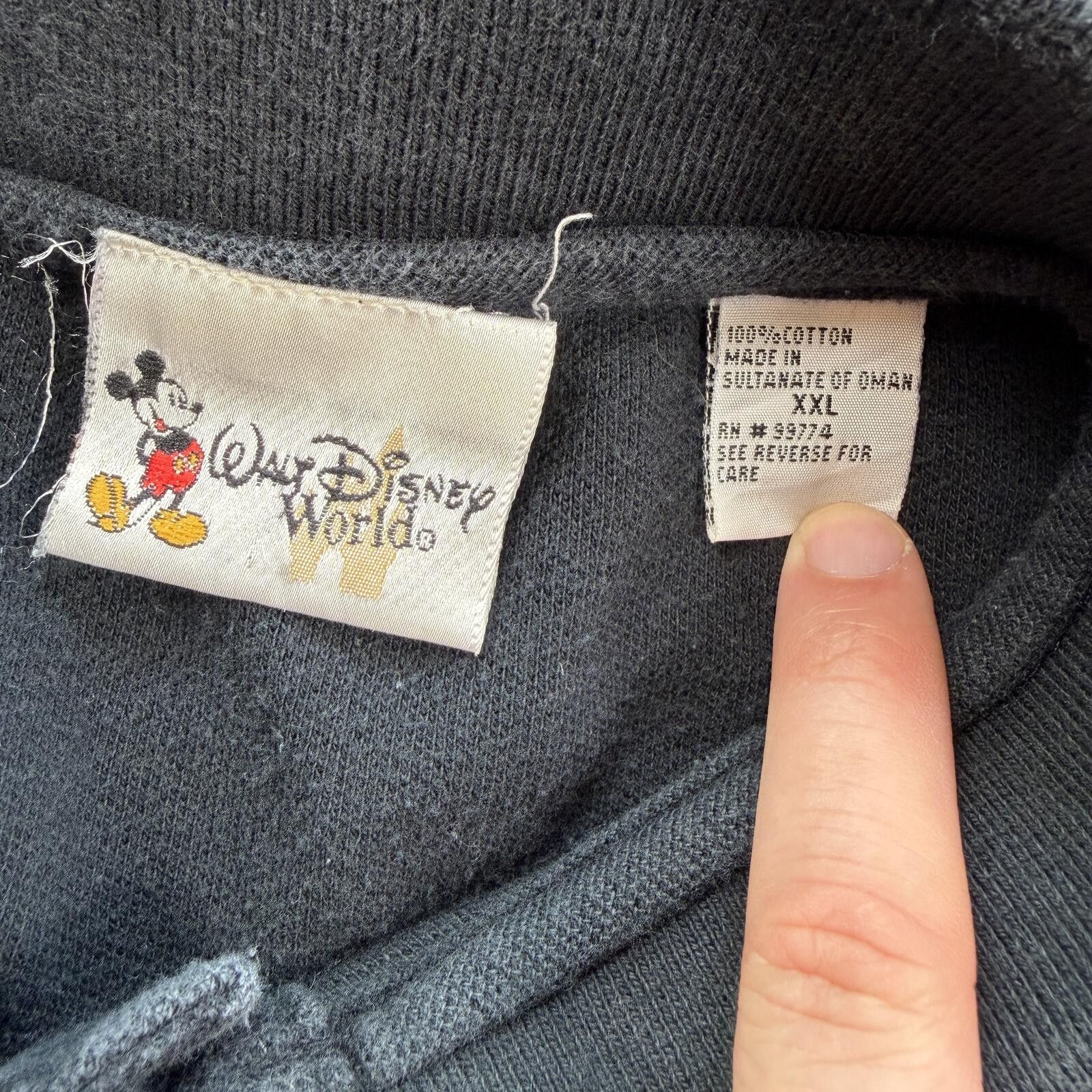 Disney Vintage 90s Walt Disney World Mickey Mouse Polo Shirt Black Size US XXL / EU 58 / 5 - 4 Thumbnail
