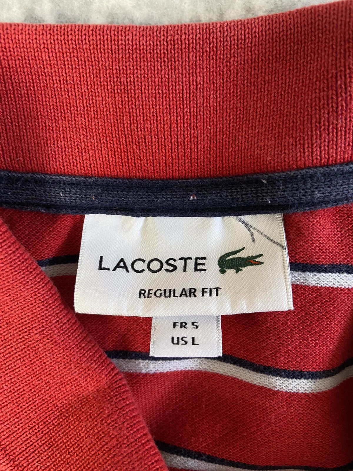 Lacoste Lacoste striped Polo T-Shirt with logo Size US S / EU 44-46 / 1 - 4 Thumbnail