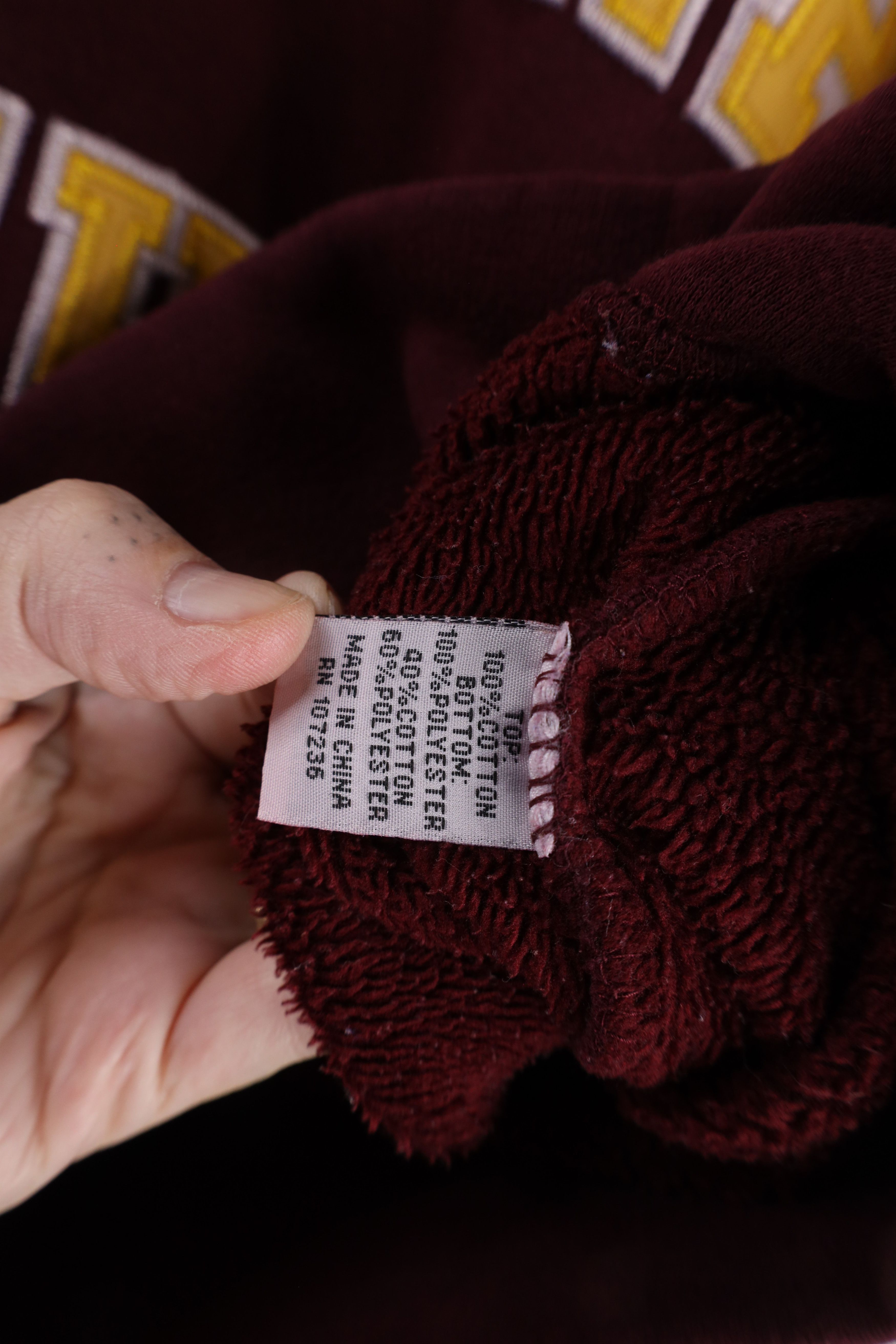 Vintage Vintage 90s Spell Out Central Michigan University Sweatshirt Size S / US 4 / IT 40 - 8 Thumbnail