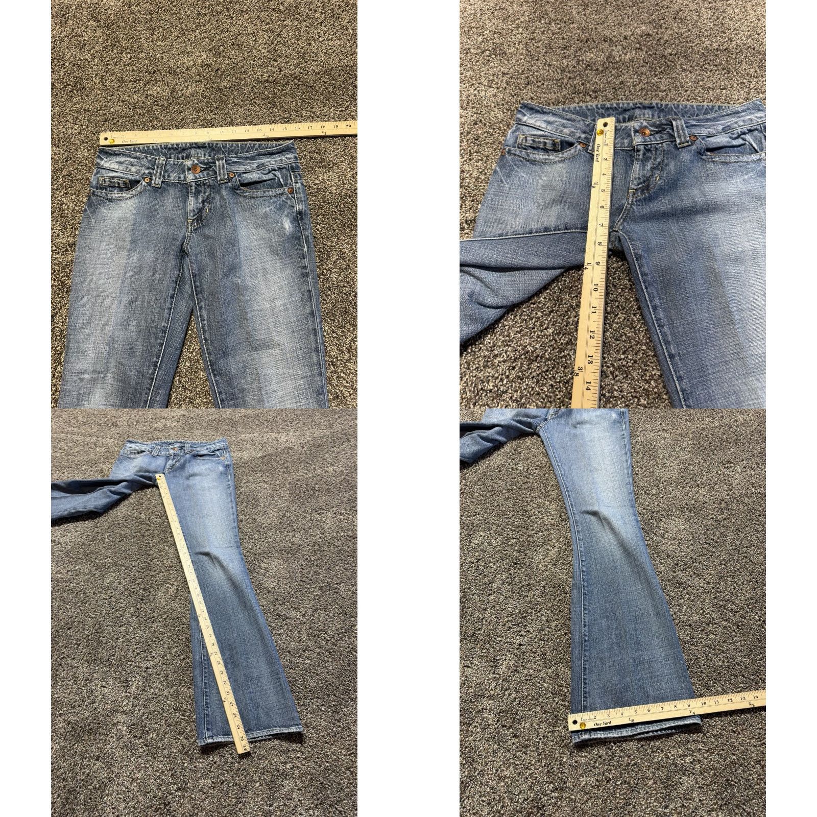 Guess GUESS Premium Daredevil Flare Women's Jeans Size 29 Blue Denim 29X35.5 FLAW Vintage: No, But— Size 29" - 8 Thumbnail