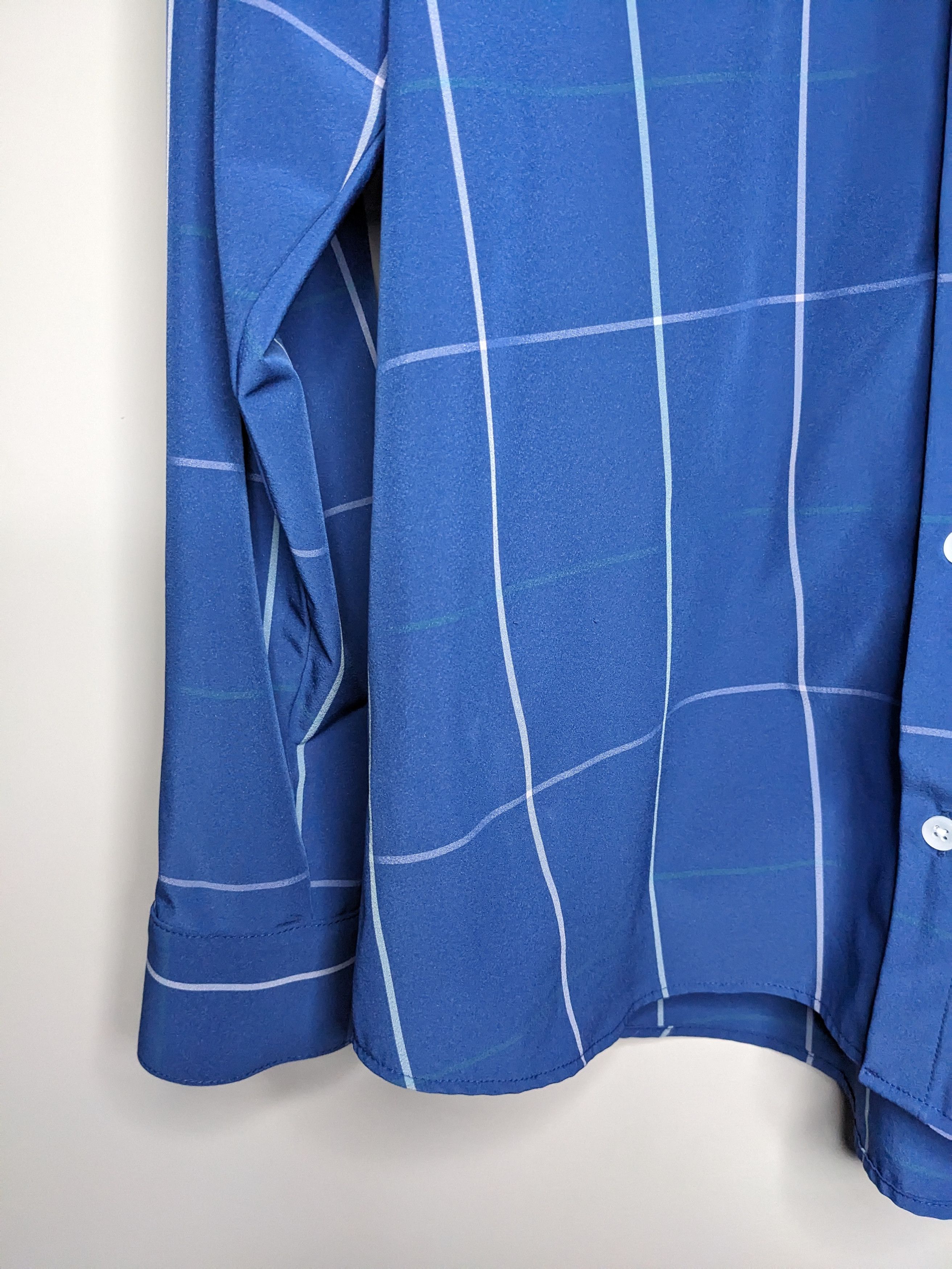 Mizzen+Main Mizzen Main Leeward Windowpane Plaid Shirt Large Made USA Size US L / EU 52-54 / 3 - 5 Thumbnail