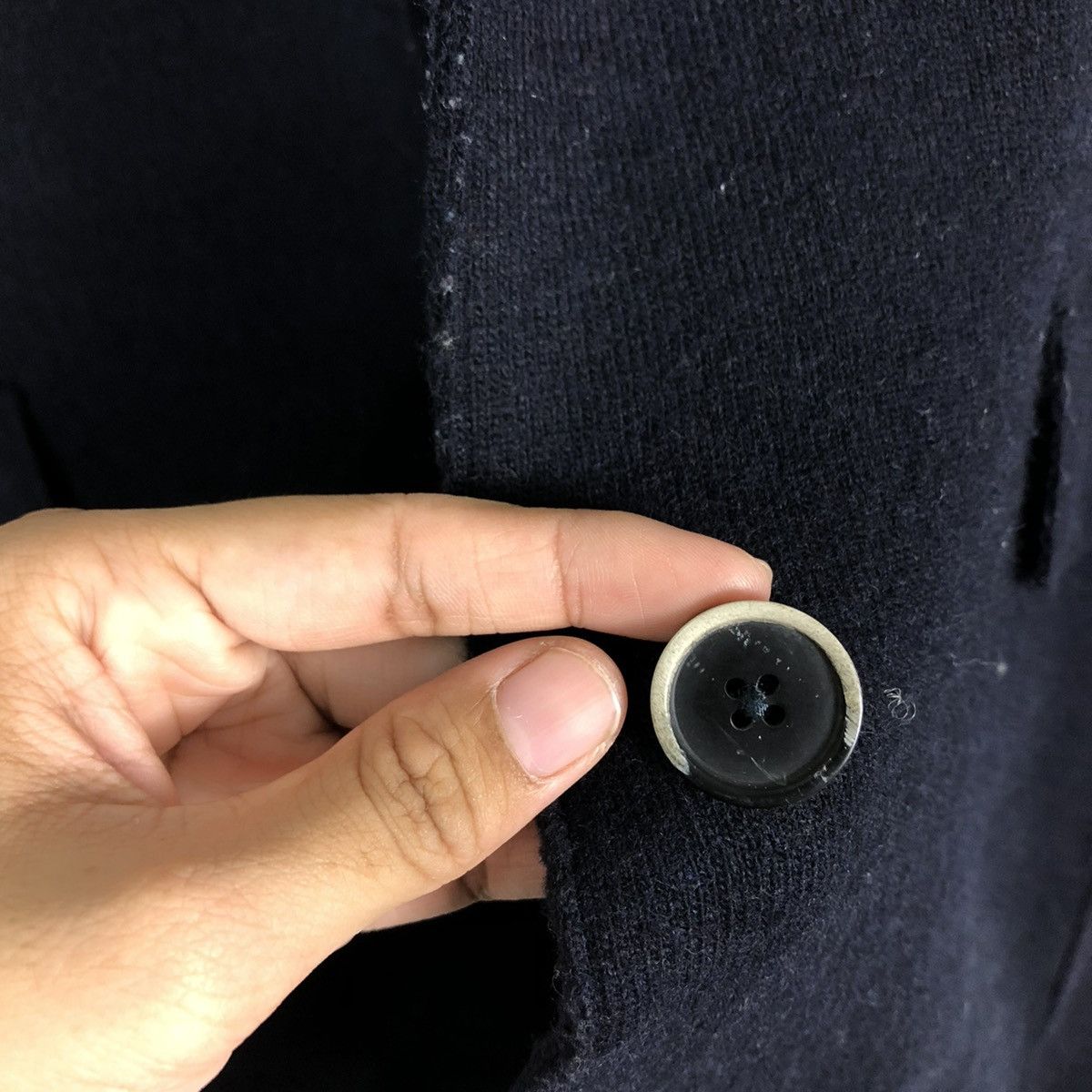 Barena 🔥RICH BLACK - WOOL LONG JACKET BARENA NEPENTHES CO LTD Size US S / EU 44-46 / 1 - 18 Thumbnail