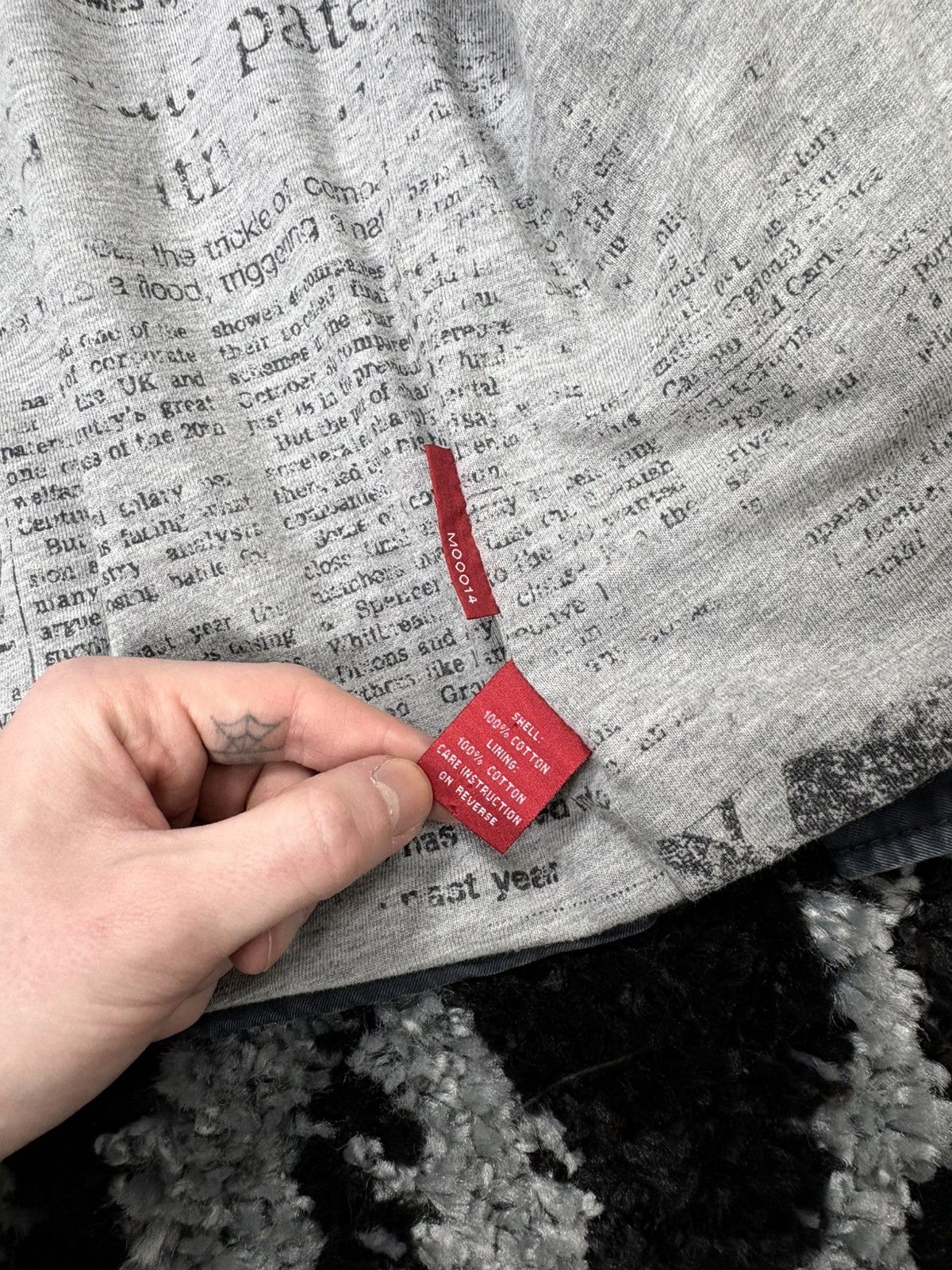 Japanese Brand Etienne Ozeki patchwork spellout logo coach jacket Size US L / EU 52-54 / 3 - 7 Thumbnail