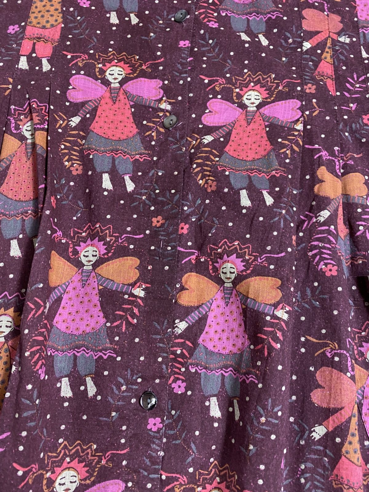 Gudrun Sjoden Gudrun Sjoden Rare Angel Fairy Print Cotton Swing Tunic XL Size XL / US 12-14 / IT 48-50 - 7 Thumbnail