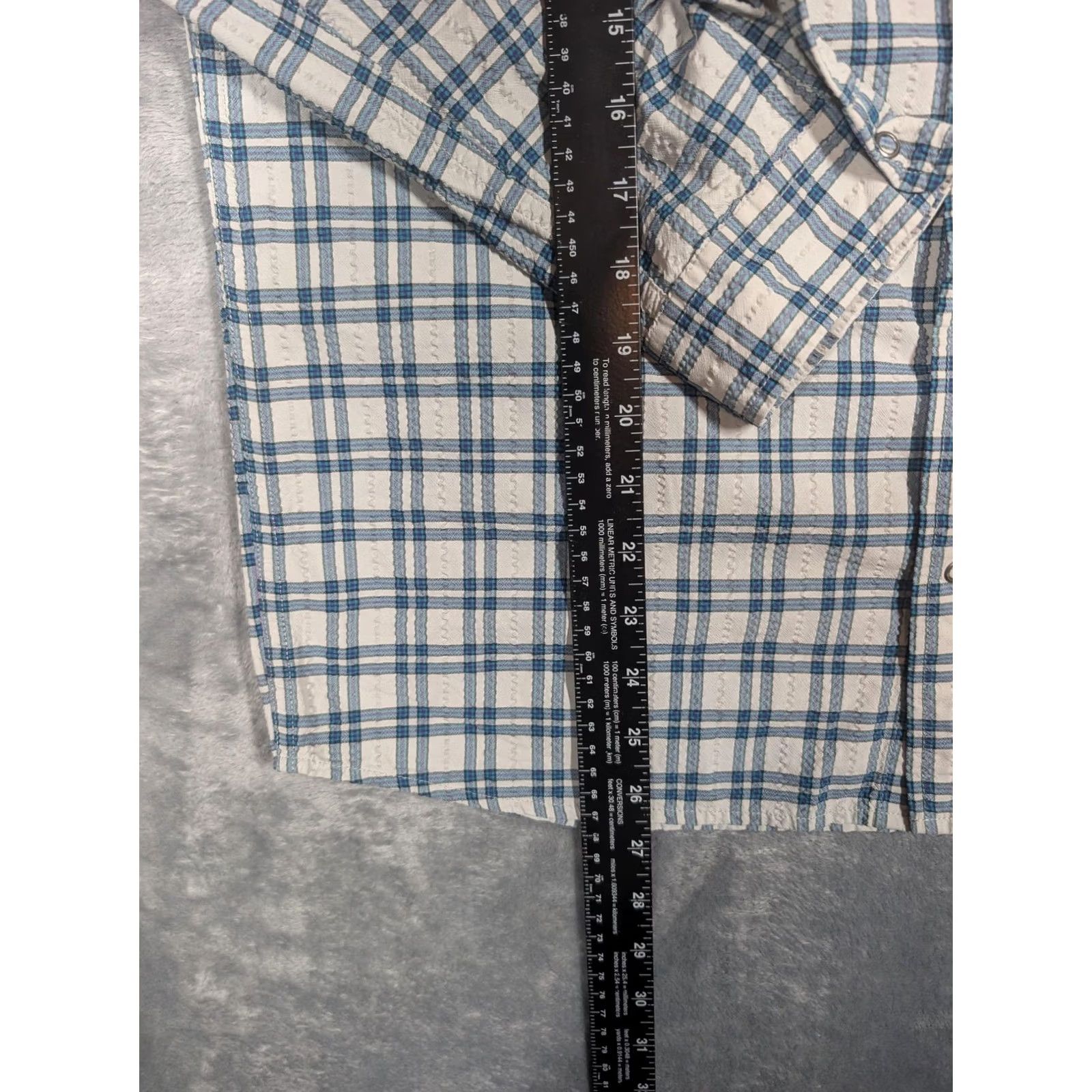 Patagonia Patagonia Shirt Mens M Blue Plaid Long Sleeve Snap Front Casual Shirt Size US M / EU 48-50 / 2 - 2 Thumbnail