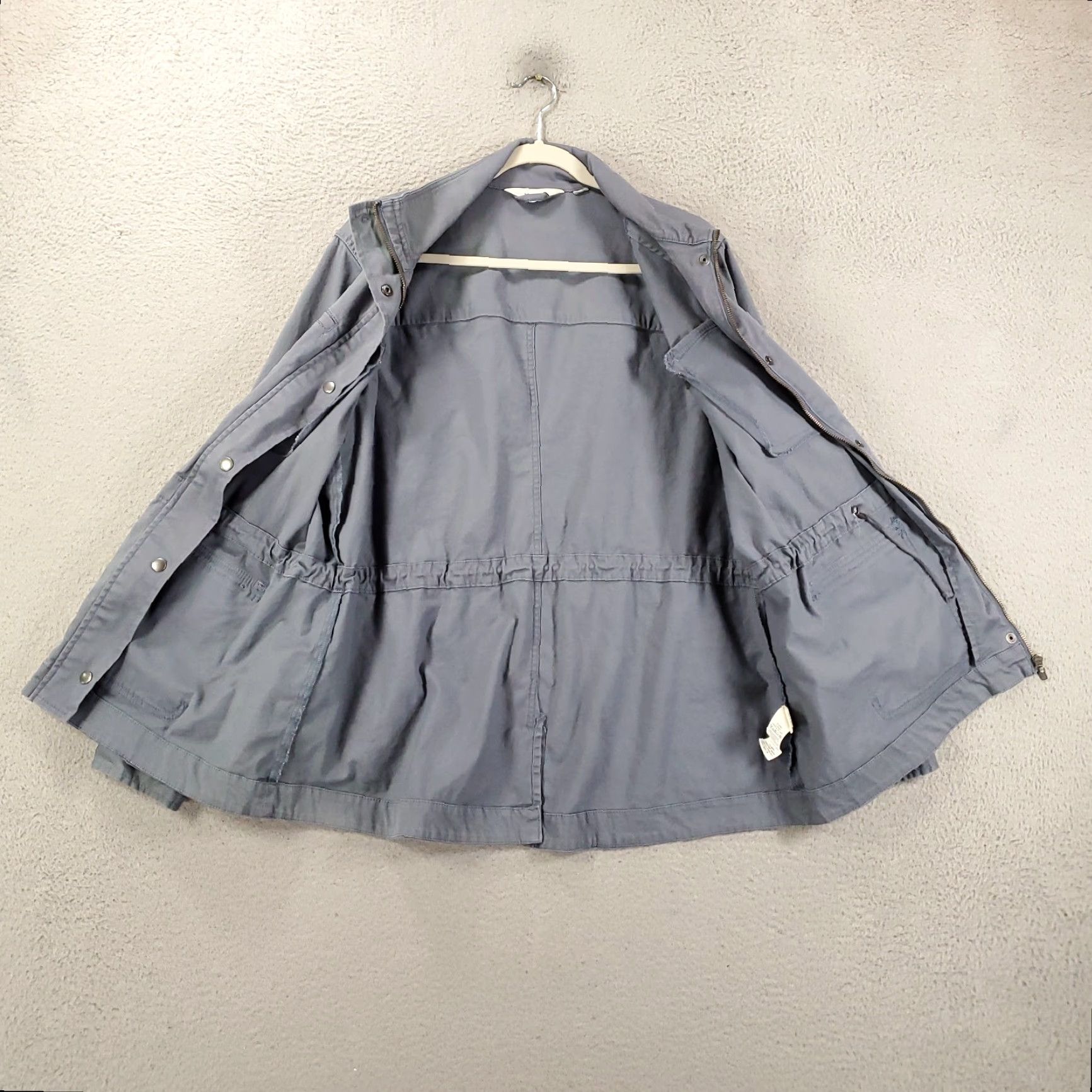 Vintage L.L. Bean Jacket Women XL Beanflex Utility Gray Blue Full Zip Snap Up Stretch Jacket Size XL / US 12-14 / IT 48-50 - 2 Thumbnail