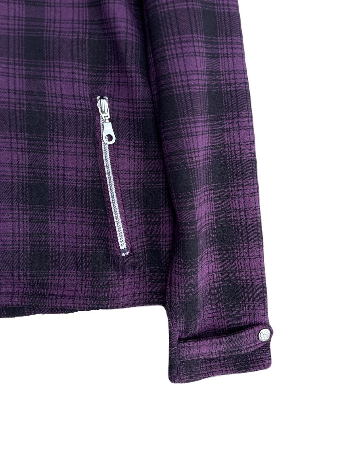 If Six Was Nine 2000s Japanese archive Vkei Plaid Zip Slim Jacket Gyaruo Size US S / EU 44-46 / 1 - 8 Thumbnail