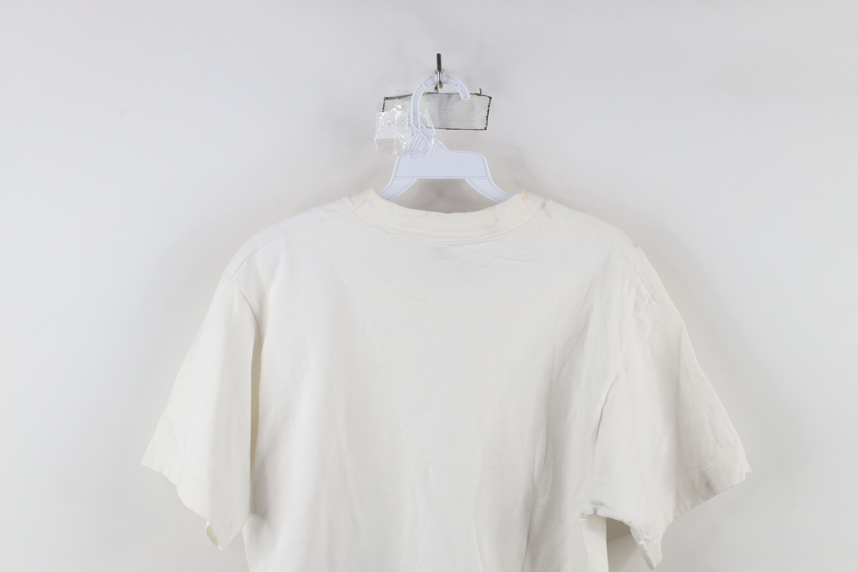 Vintage Vintage 90s Streetwear Cotton Short Sleeve T-Shit White USA Size US M / EU 48-50 / 2 - 10 Thumbnail