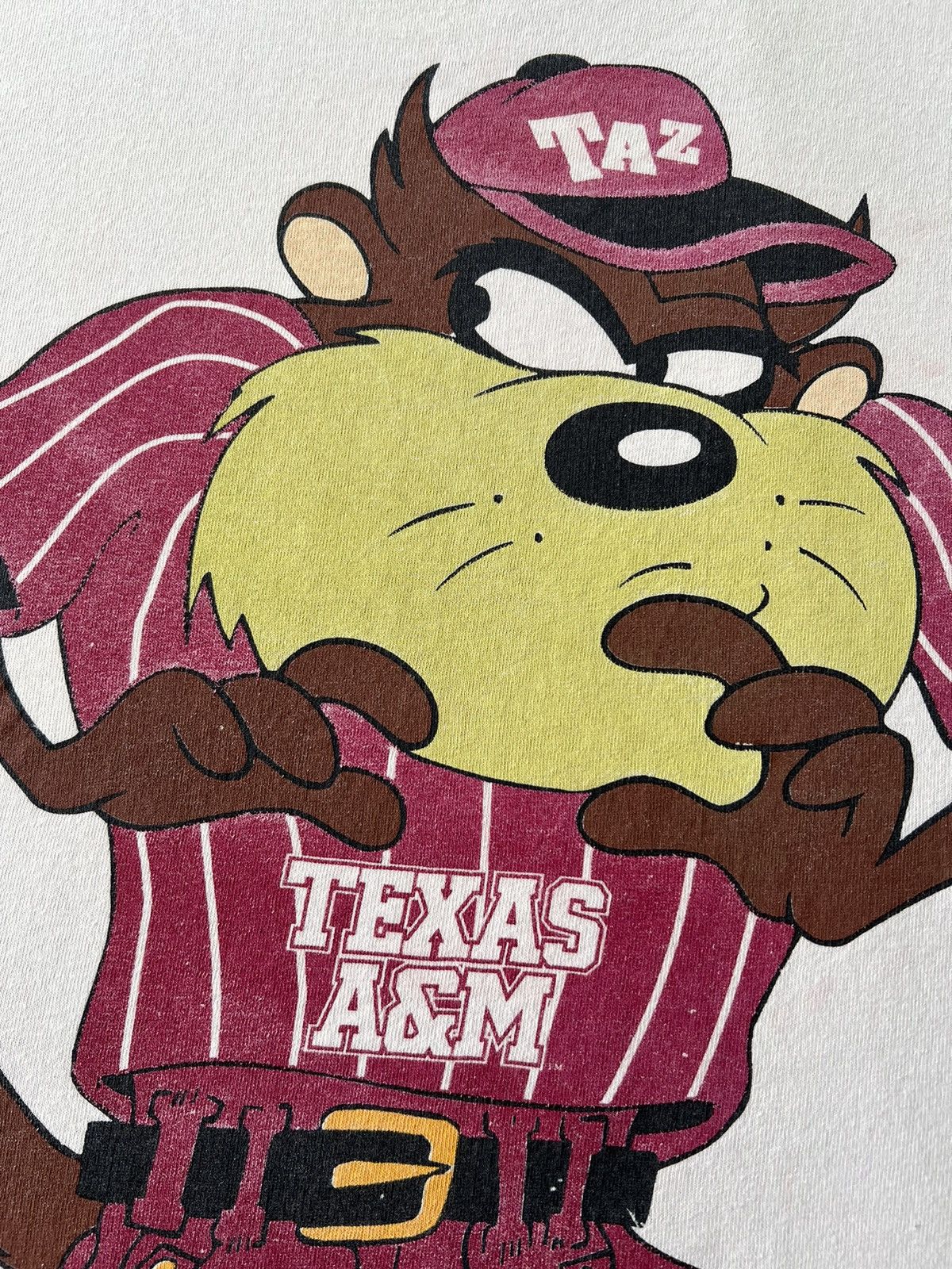 Cartoon Network Vintage 1994 Taz Tazmanian Devil Texas A&M Looney Tunes Size US XL / EU 56 / 4 - 4 Thumbnail