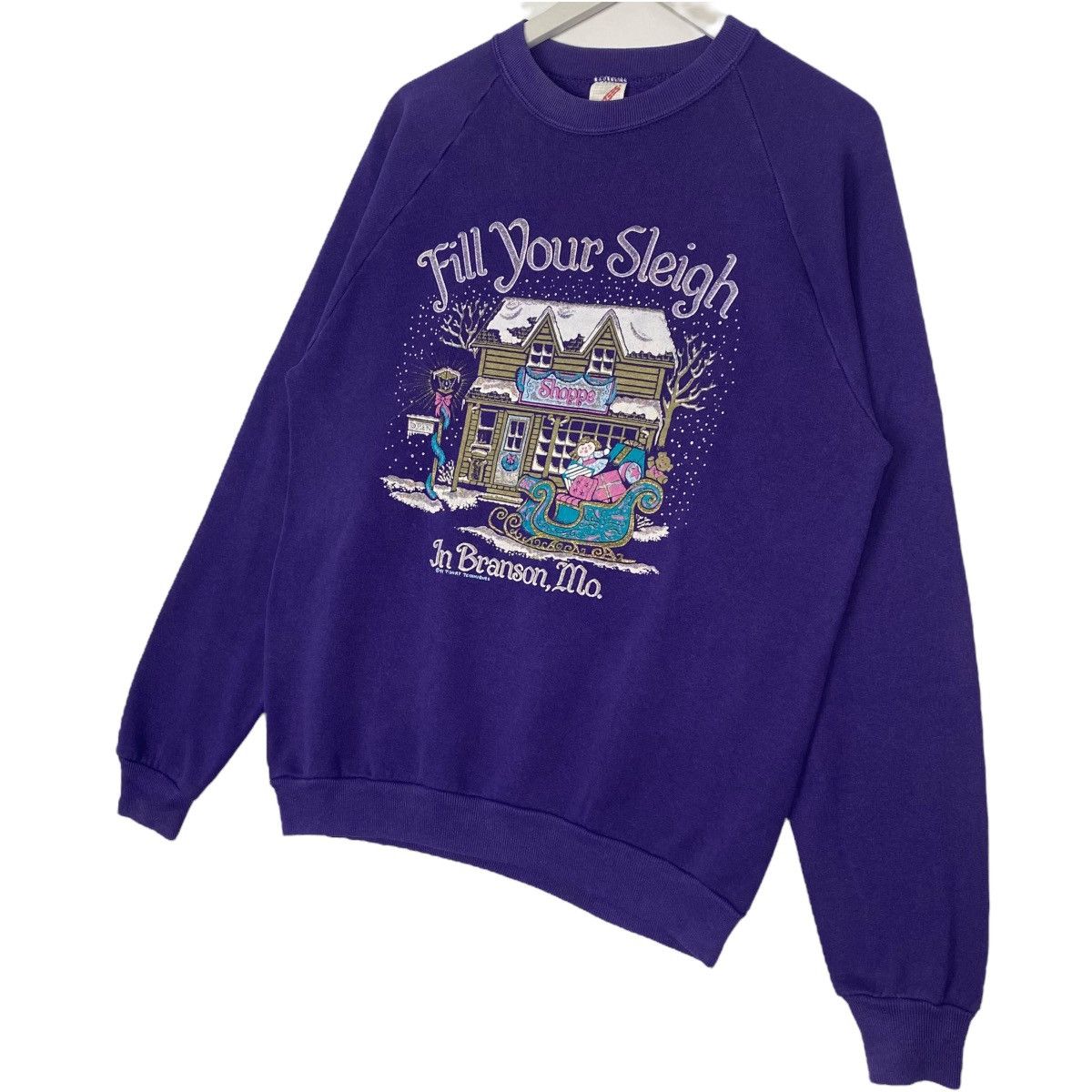 Other Vintage Jerzees Big Logo Printed Crewneck Purple Size L Size US L / EU 52-54 / 3 - 2 Thumbnail