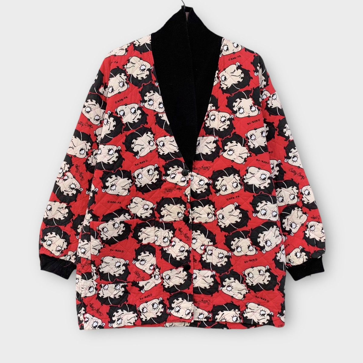 Cartoon Network Betty Boop Shawl Collar Quilted Cardigan Fullprint Size US L / EU 52-54 / 3 - 1 Thumbnail
