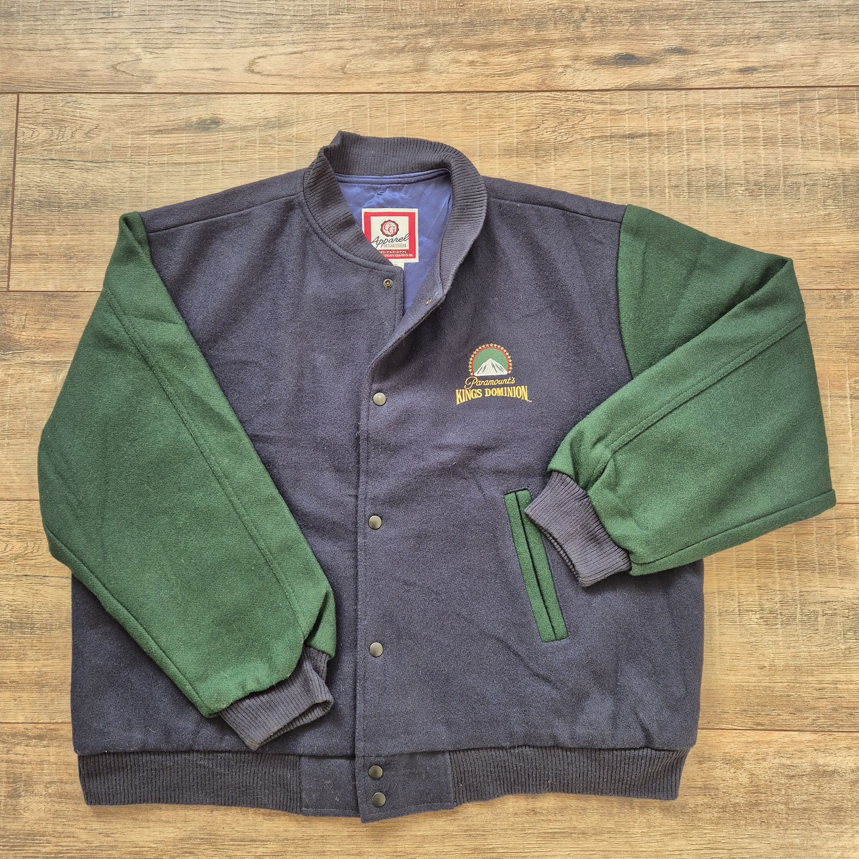 Los Angeles Apparel Las Vegas Apparel 100%Wool Jacket Paramount’s Kings Dominion Size US XL / EU 56 / 4 - 1 Thumbnail