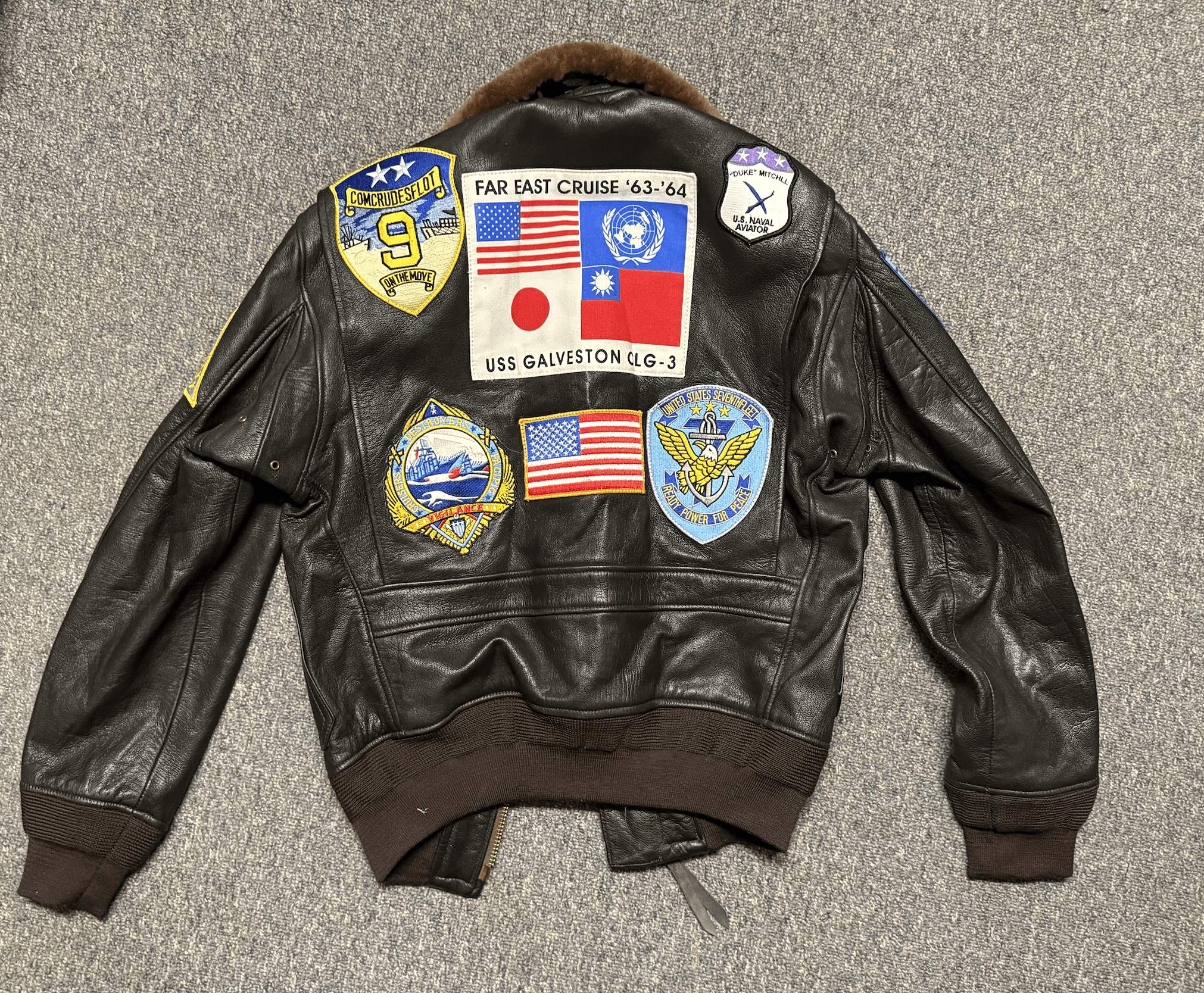 Vintage Vintage Military Leather Bomber Jacket Size US M / EU 48-50 / 2 - 4 Thumbnail