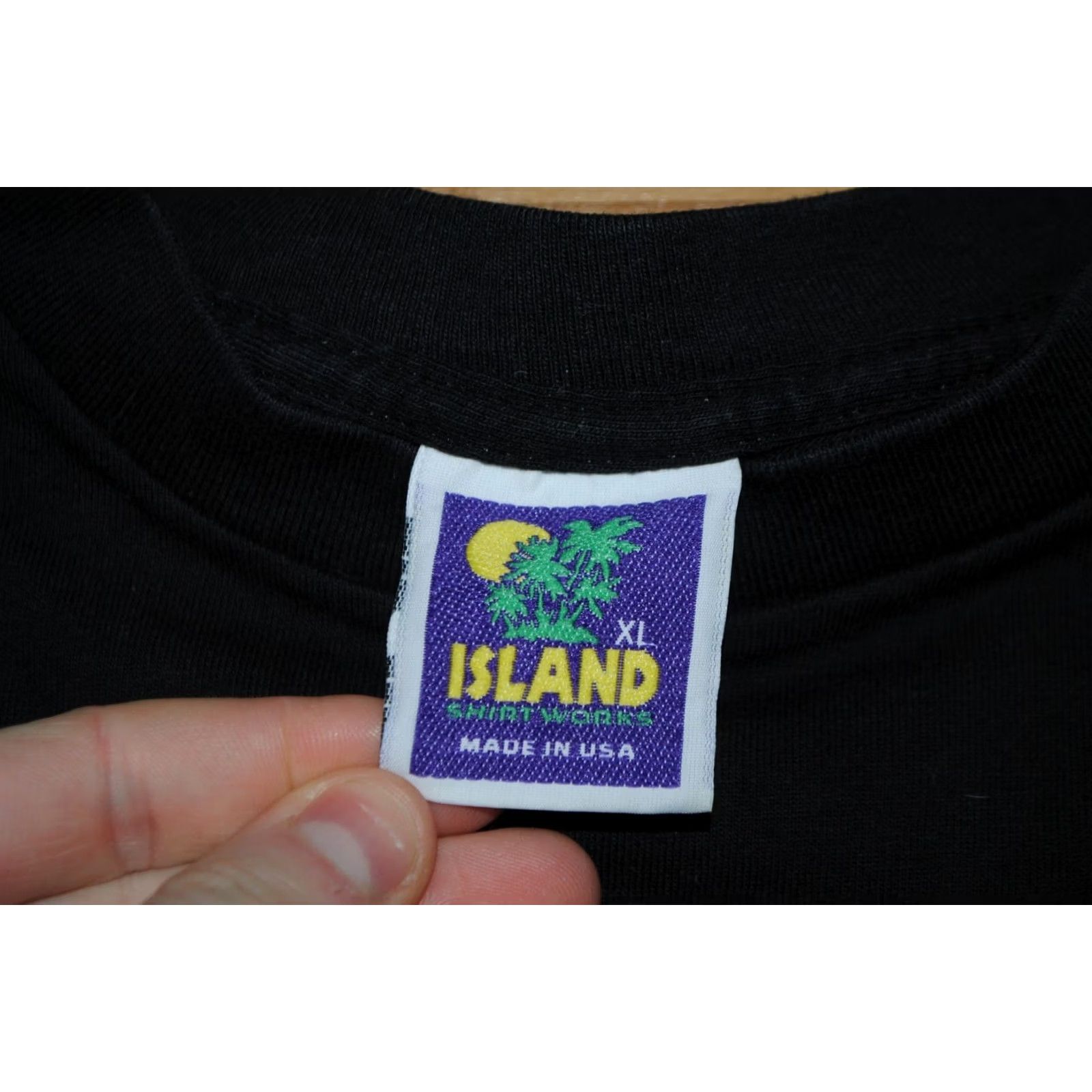 Vintage VTG JIMI HENDRIX ISLAND SHIRTWORKS 1996 T-SHIRT BLACK XL Mens Shirts Size US XL / EU 56 / 4 - 6 Thumbnail