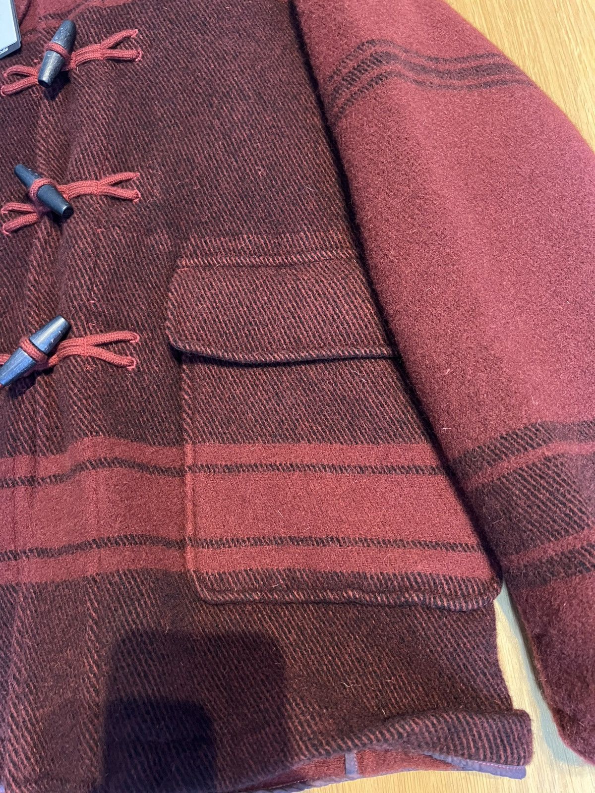 C.P. Company C.P. Company Wool Duffel Coat – Burgundy – Size L – New Size US M / EU 48-50 / 2 - 3 Thumbnail