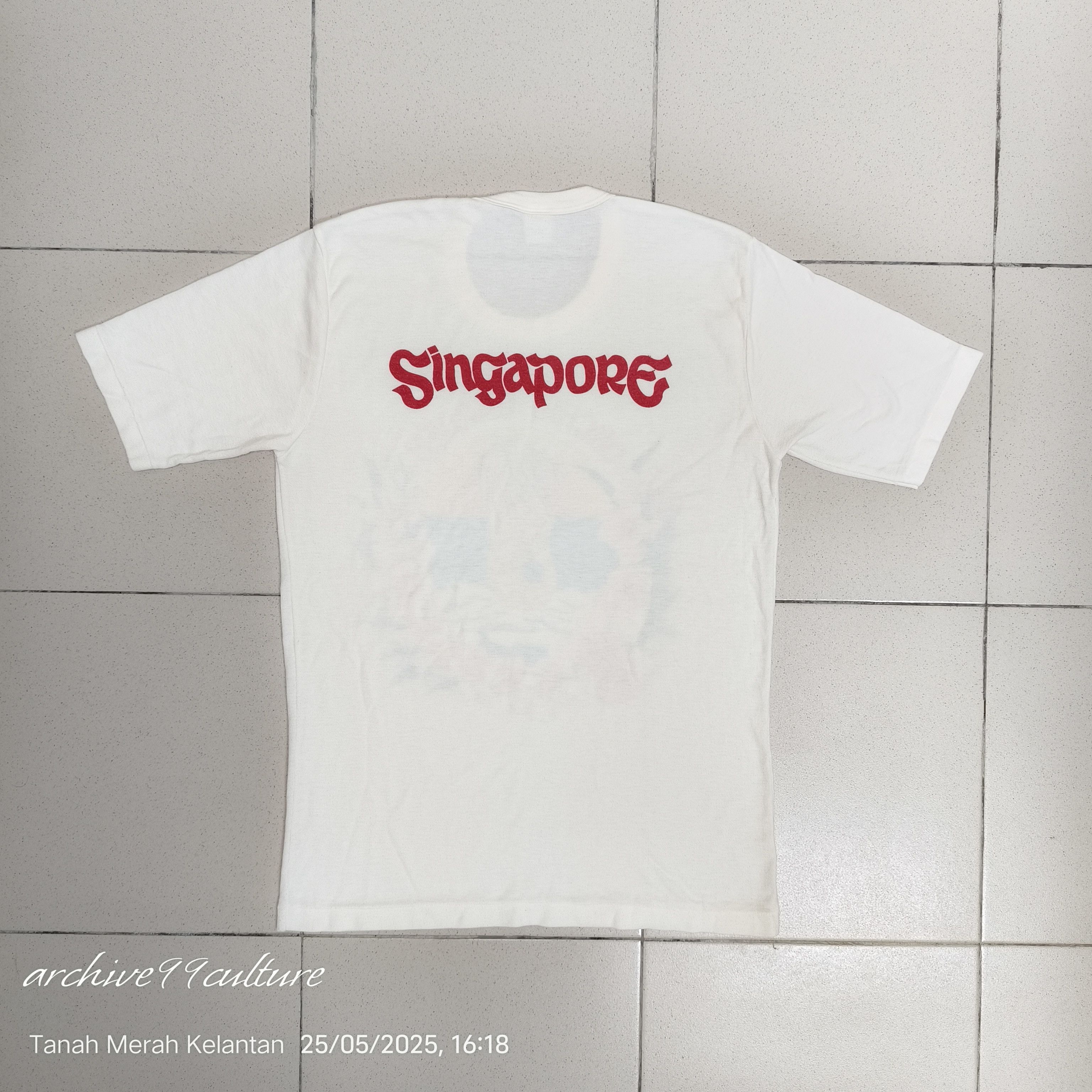 Vintage 80's ORCHID GARDEN SINGAPORE single stitch 50/50 Tourism's Size US S / EU 44-46 / 1 - 2 Thumbnail