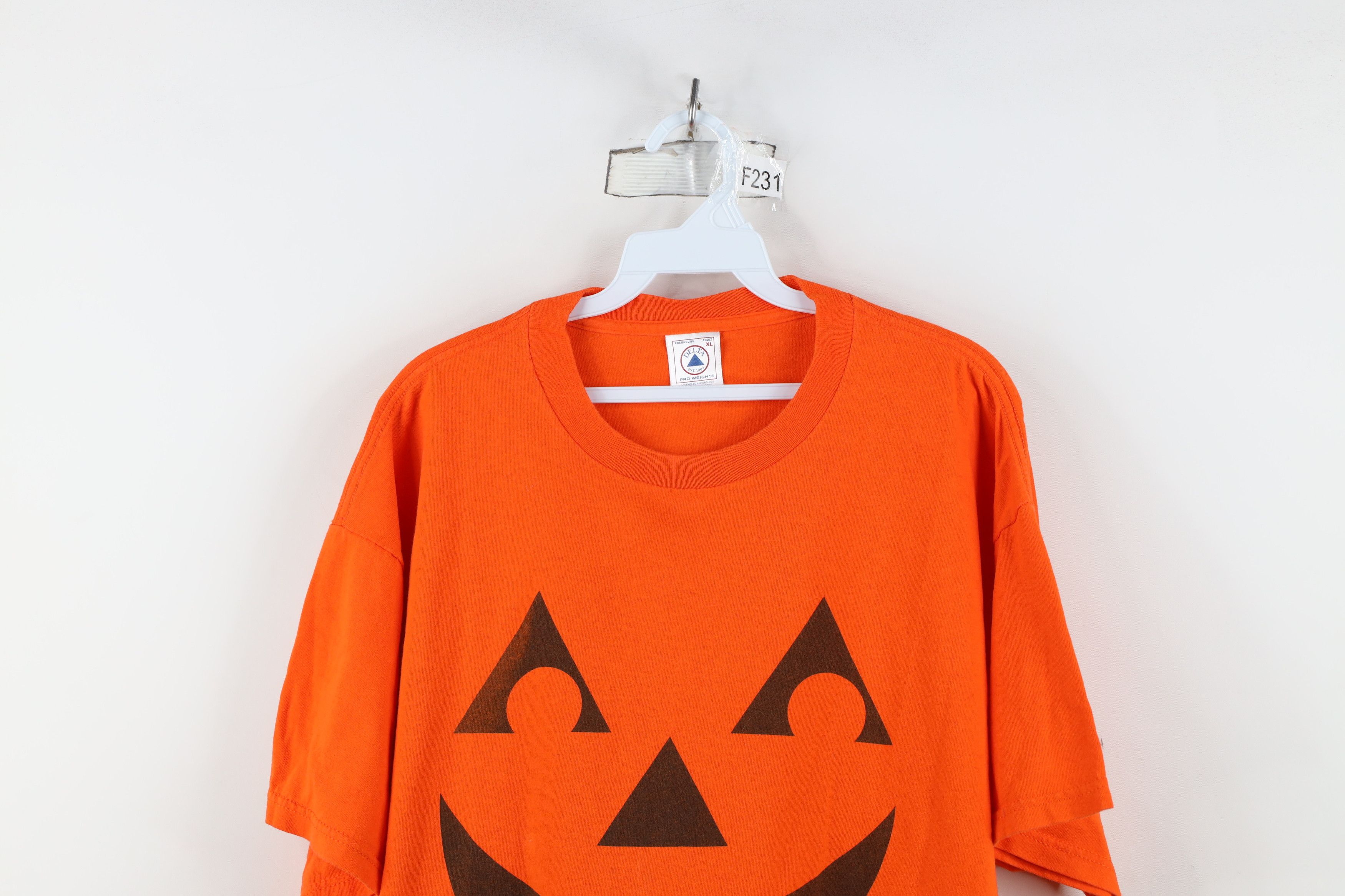 Vintage Vintage 90s Streetwear Pumpkin Face Short Sleeve T-Shirt Size US XL / EU 56 / 4 - 2 Thumbnail