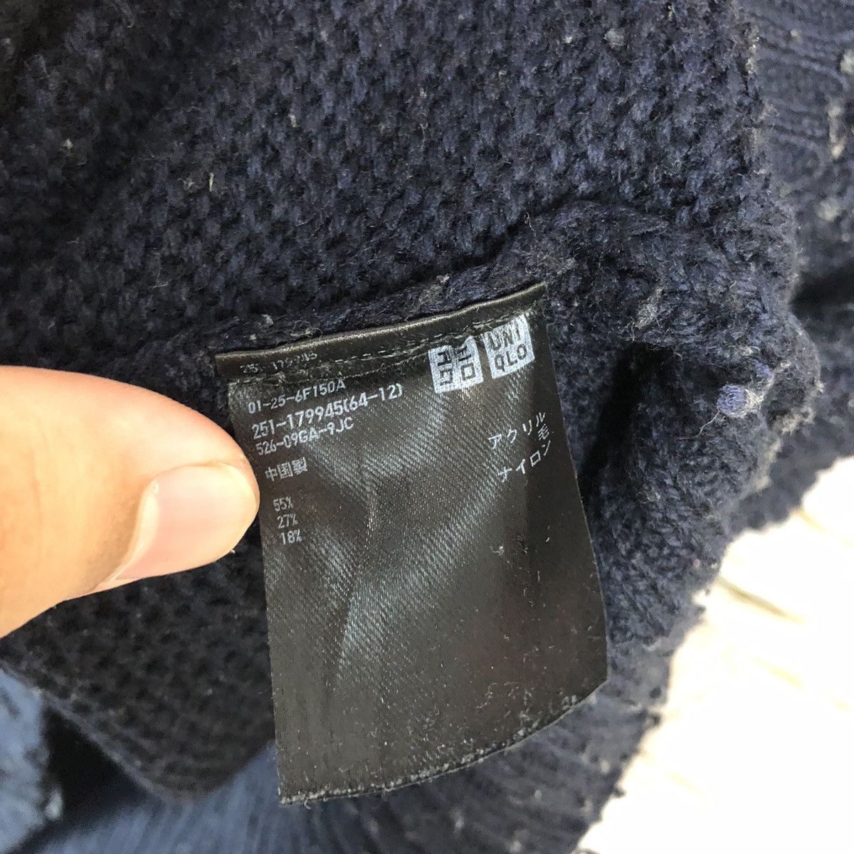 Japanese Brand × Uniqlo Uniqlo Dark Blue Vest Knitwear #A782 Size M / US 6-8 / IT 42-44 - 11 Thumbnail