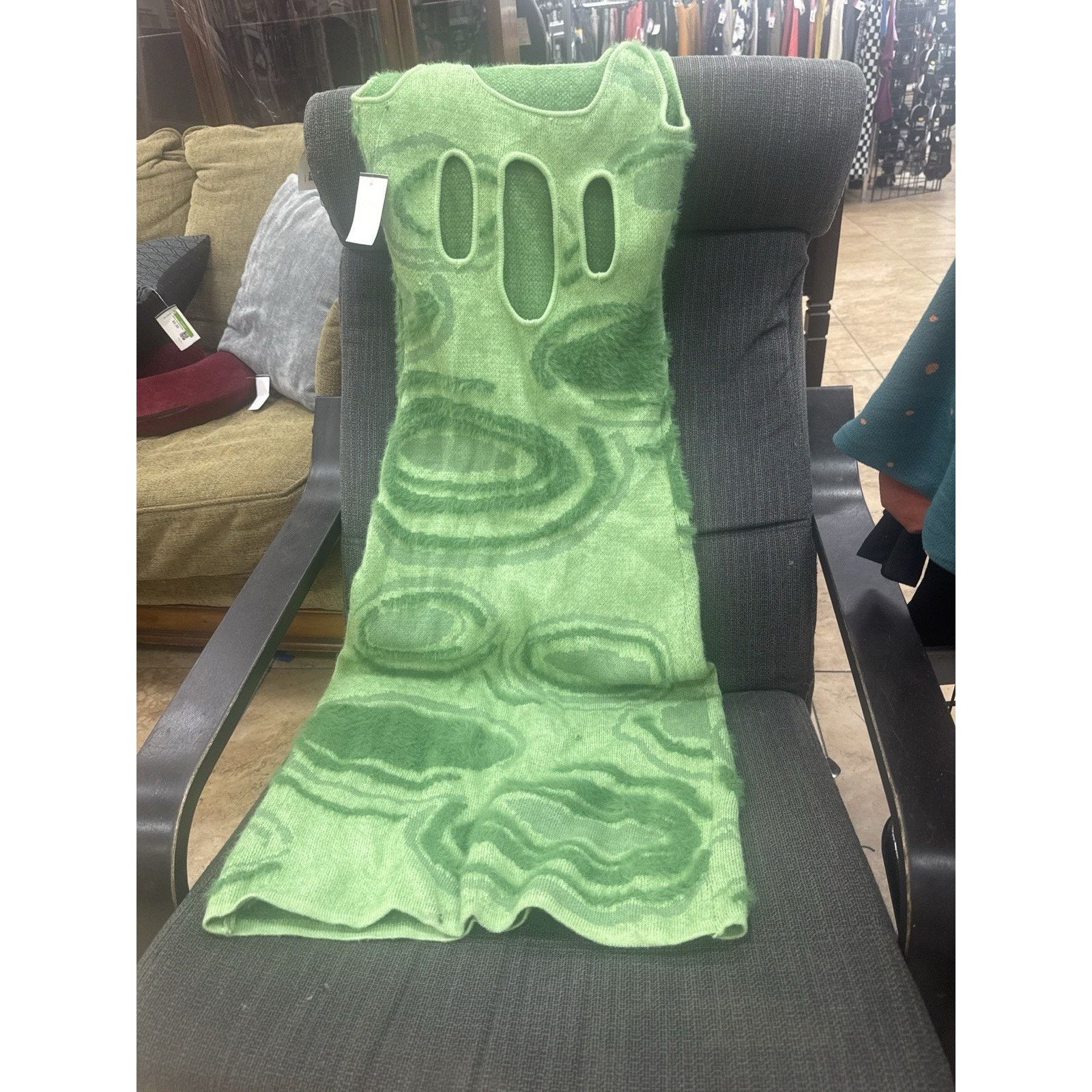 House of Sunny House of Sunny US 8 M Galaxy Hockney Dress Green Soft Maxi Size M / US 6-8 / IT 42-44 - 3 Thumbnail