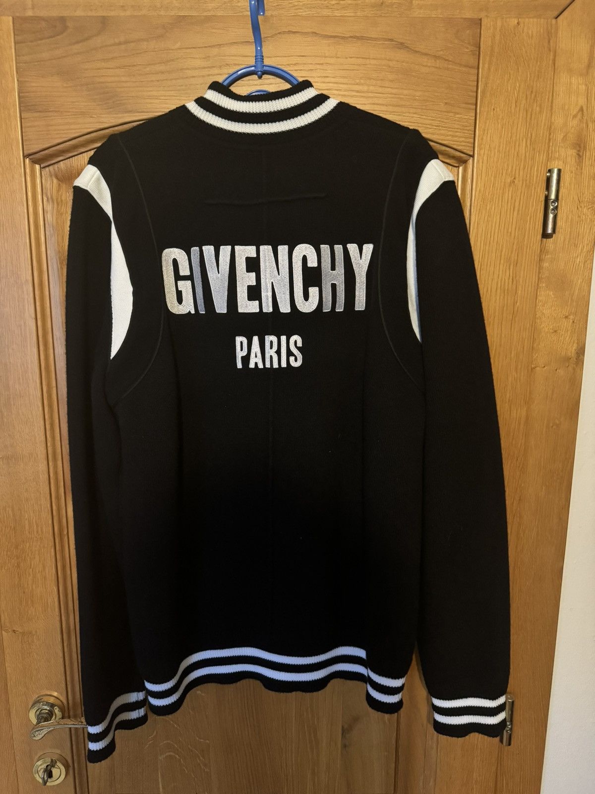 Givenchy black varsity bomber jacket