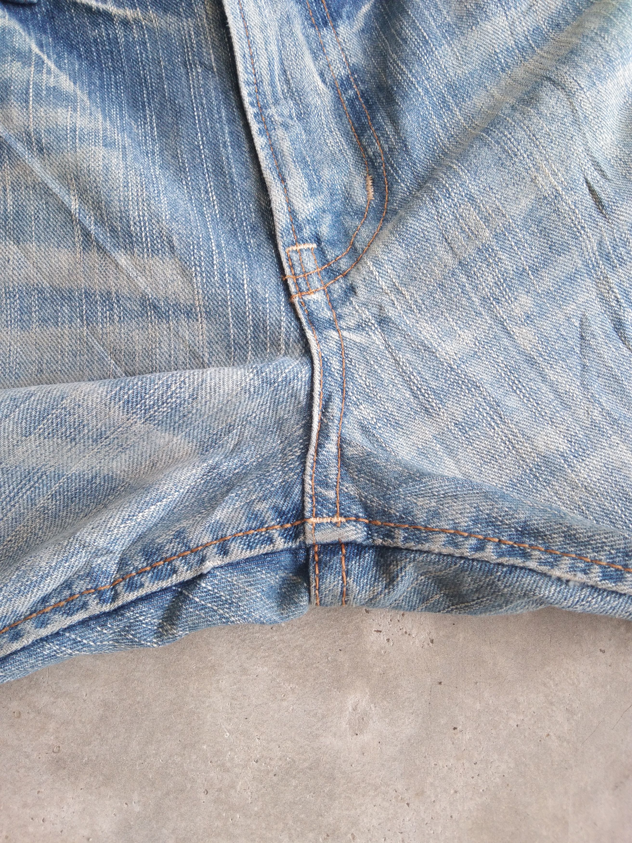 Edwin Vintage Japanese Brand Edwin Distressed Jeans 34x32 Size US 34 / EU 50 - 8 Thumbnail