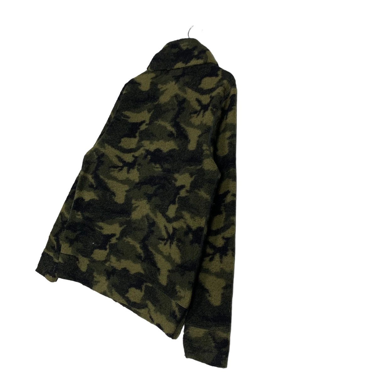 Beams Plus BEAMS Green Camo Fleece Cardigan Jacket #0039-C3 Size US L / EU 52-54 / 3 - 9 Thumbnail