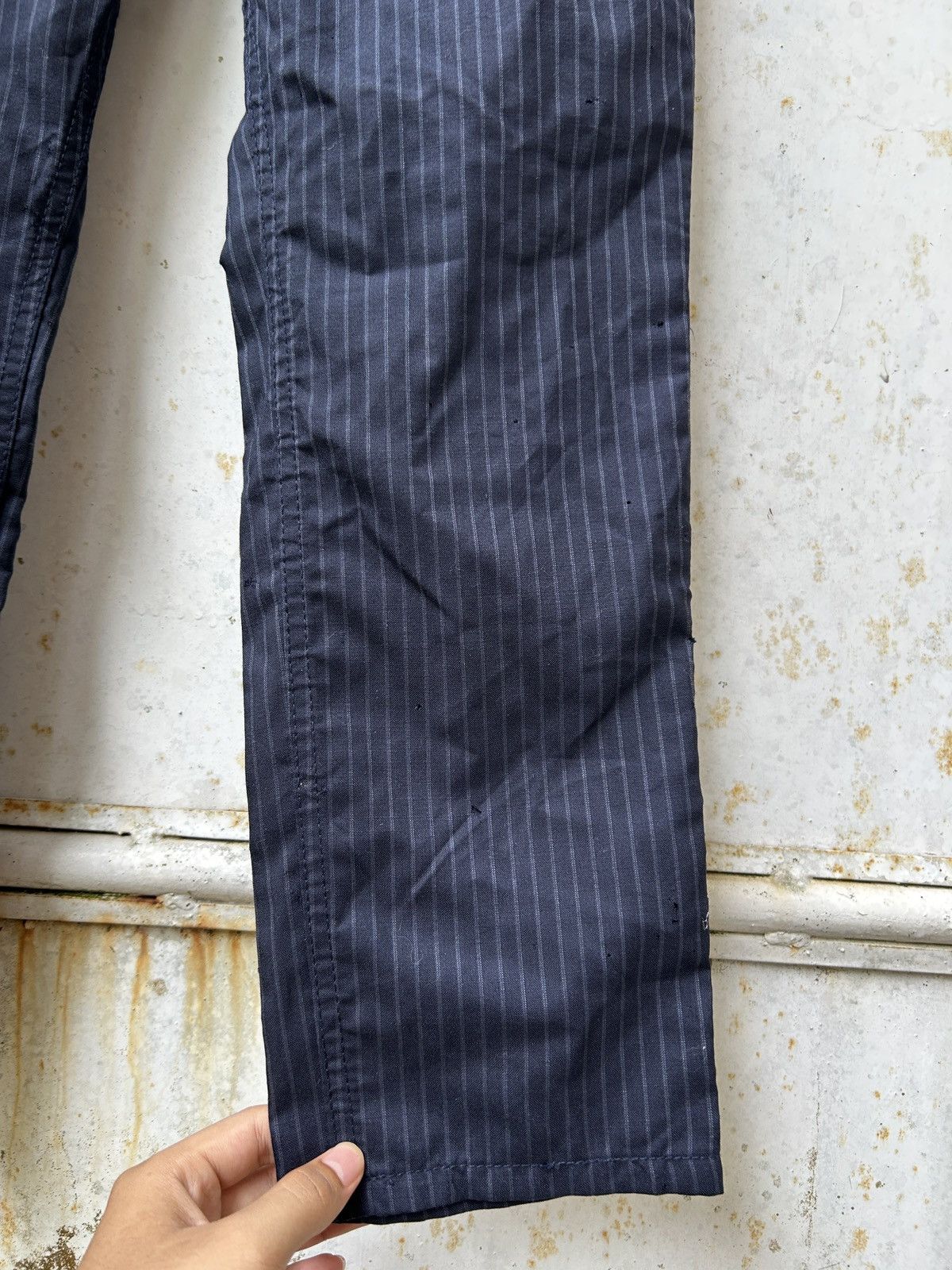 Junya Watanabe Junya Watanabe Man COMME des GARCONS MAN Pink Striped Pants Size US 30 / EU 46 - 7 Thumbnail