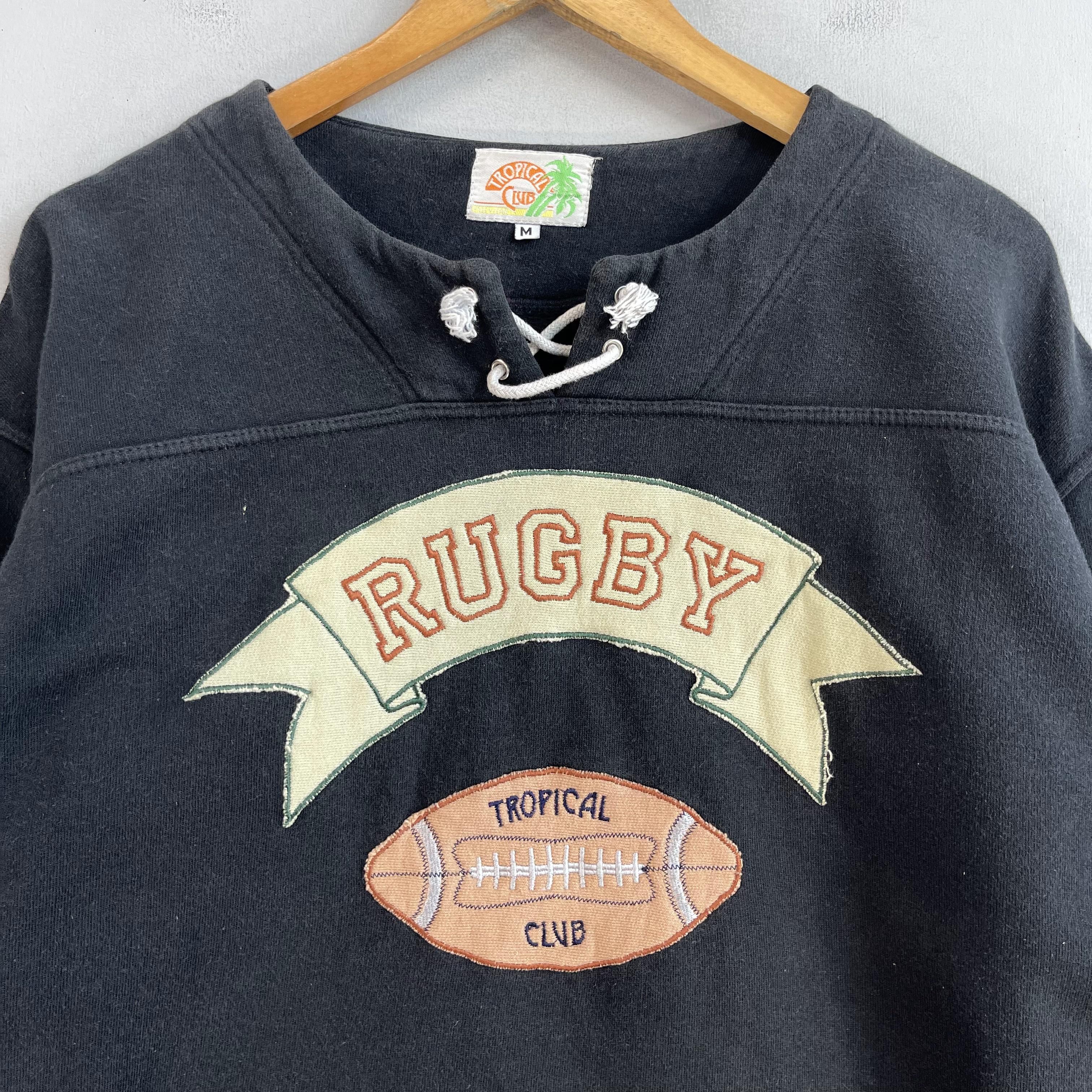 Japanese Brand × Vintage Vintage TROPICAL 7s Tampa Central Florida Rugby Sweatshirt Size US M / EU 48-50 / 2 - 2 Thumbnail