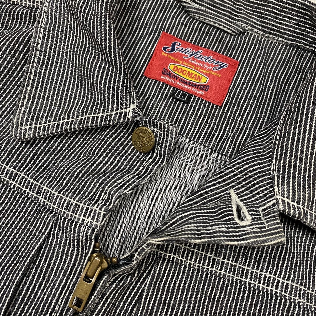Japanese Brand × Mister Freedom × Vintage Vintage Dogman Satisfactory Hickory Stripe Jacket Size US L / EU 52-54 / 3 - 8 Thumbnail
