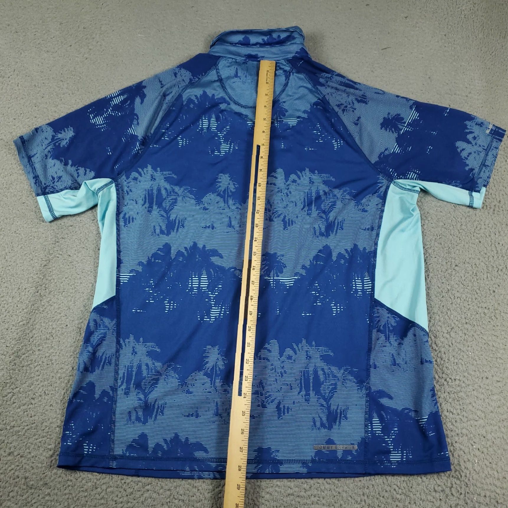 Tommy Bahama Tommy Bahama Polo Shirt Mens Large Blue Polyester Casual Short Sleeve Size US L / EU 52-54 / 3 - 3 Thumbnail