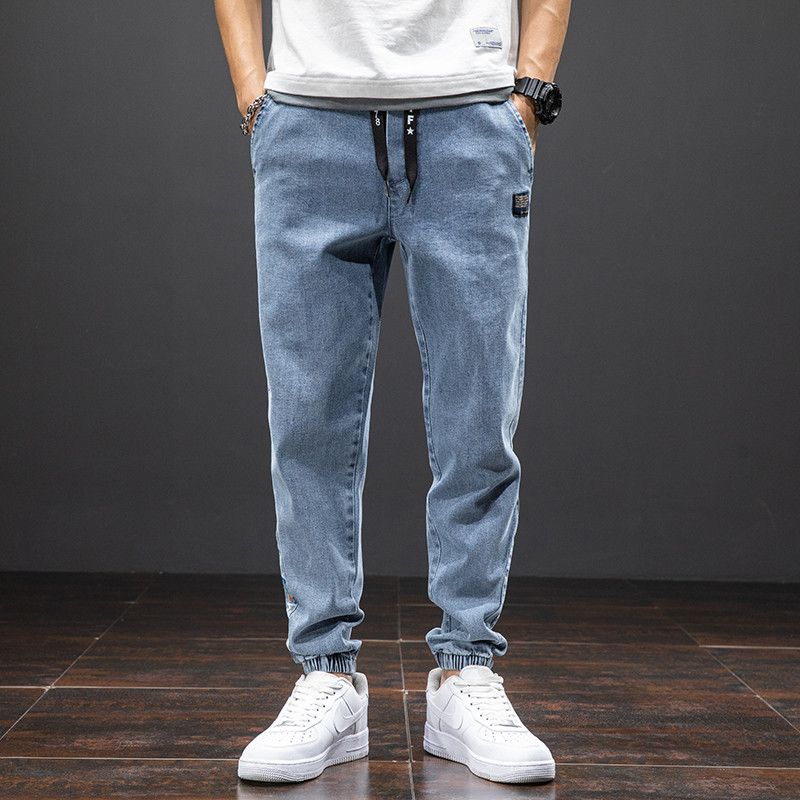 Blue Cargo Jeans Men