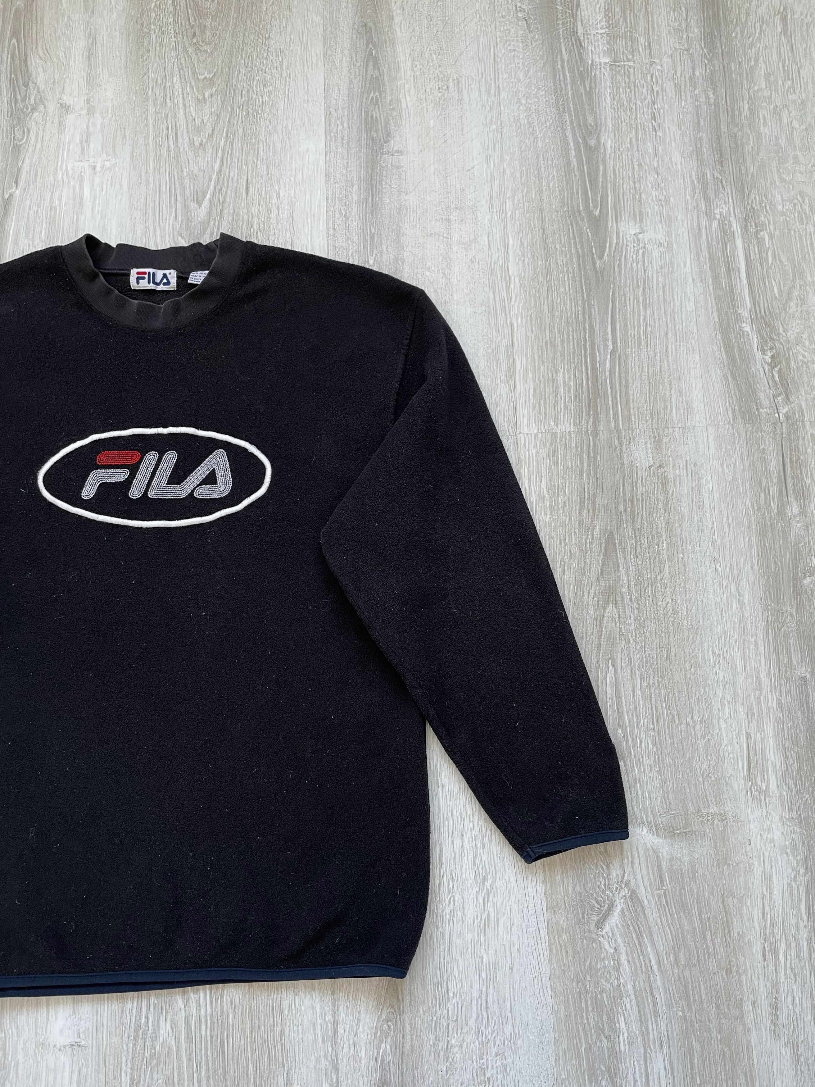 Fila Vintage 90s FILA embroidered Big Logo Fleece Size US L / EU 52-54 / 3 - 3 Thumbnail