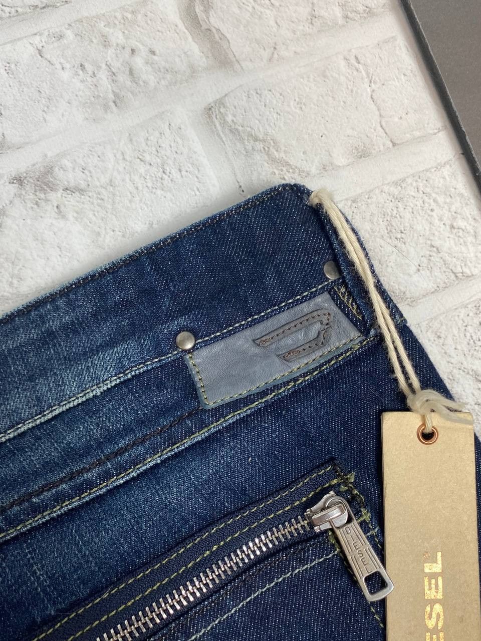 Diesel NEW Diesel Jeans Mens Washed Slim Tapered Zipper Pockets Y2K Size US 31 - 18 Thumbnail