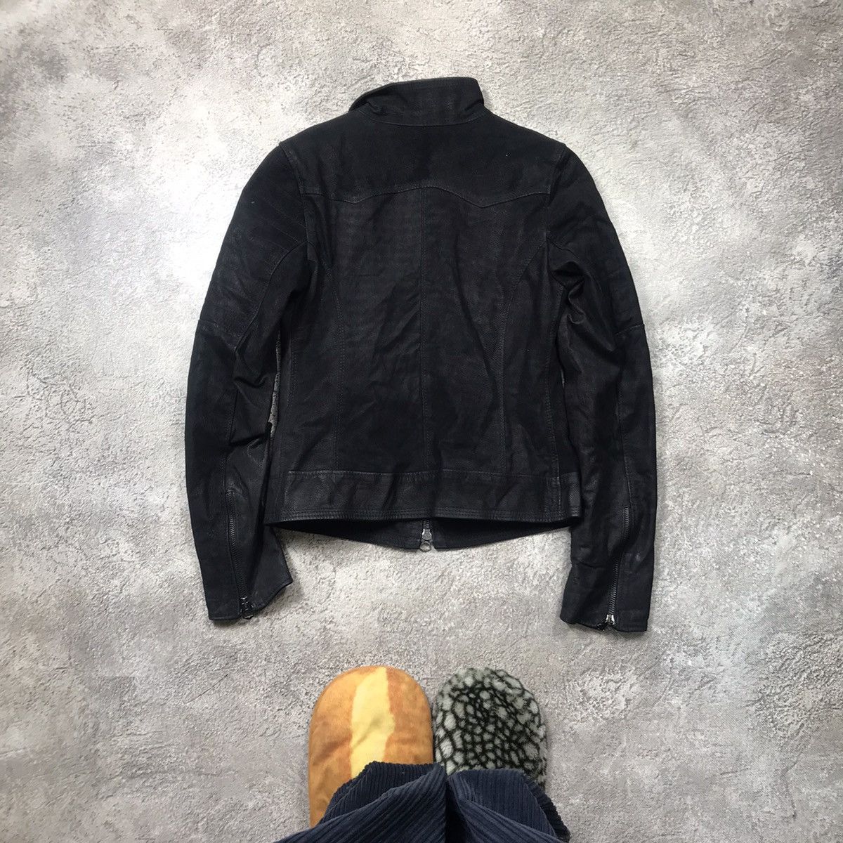 Vintage Vintage Y2K Black Moto Jacket Biker Streetwear Punk Baggy S Size S / US 4 / IT 40 - 6 Thumbnail