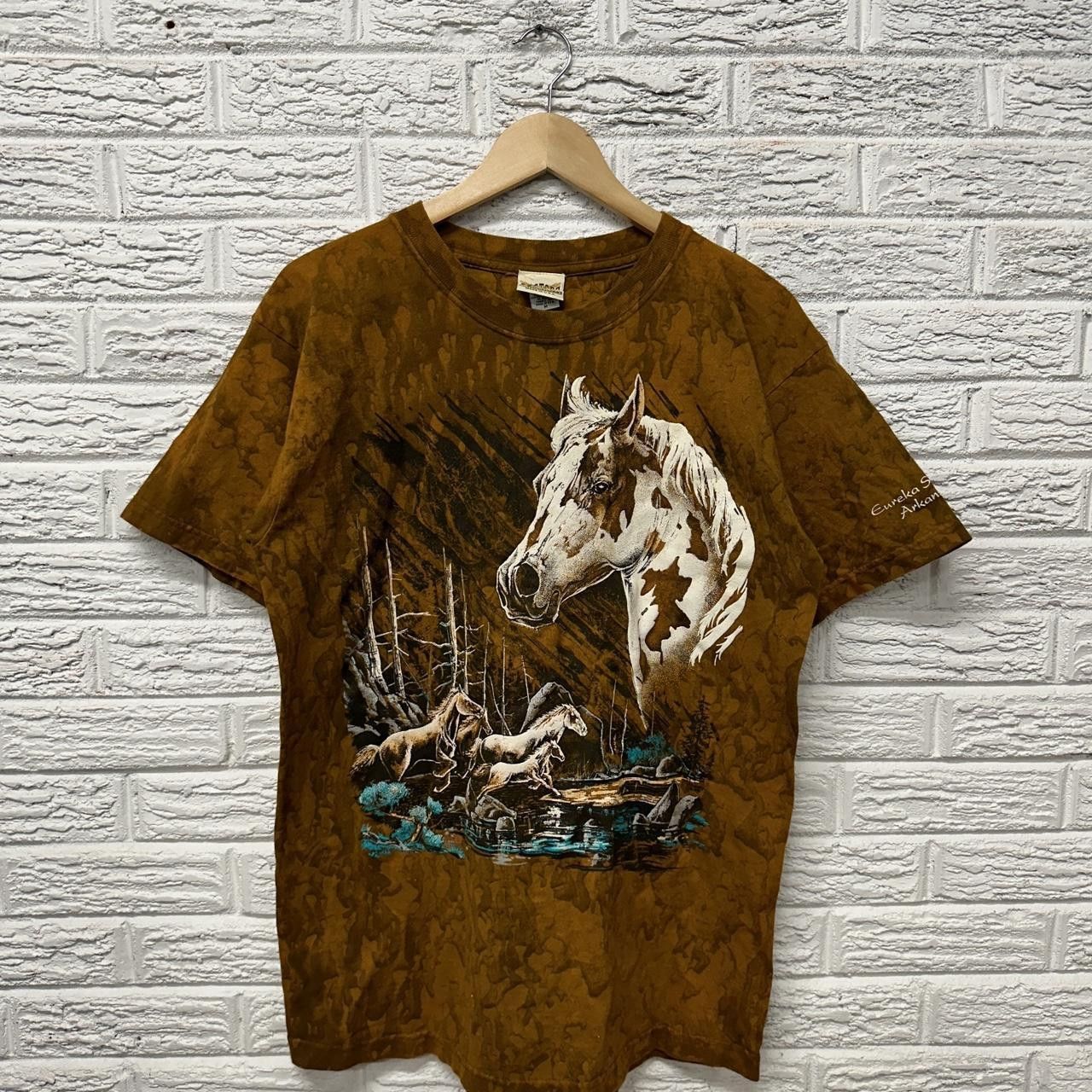 Vintage Vintage Made in USA Mountain Style Horse Shirt Medium Size US M / EU 48-50 / 2 - 2 Thumbnail