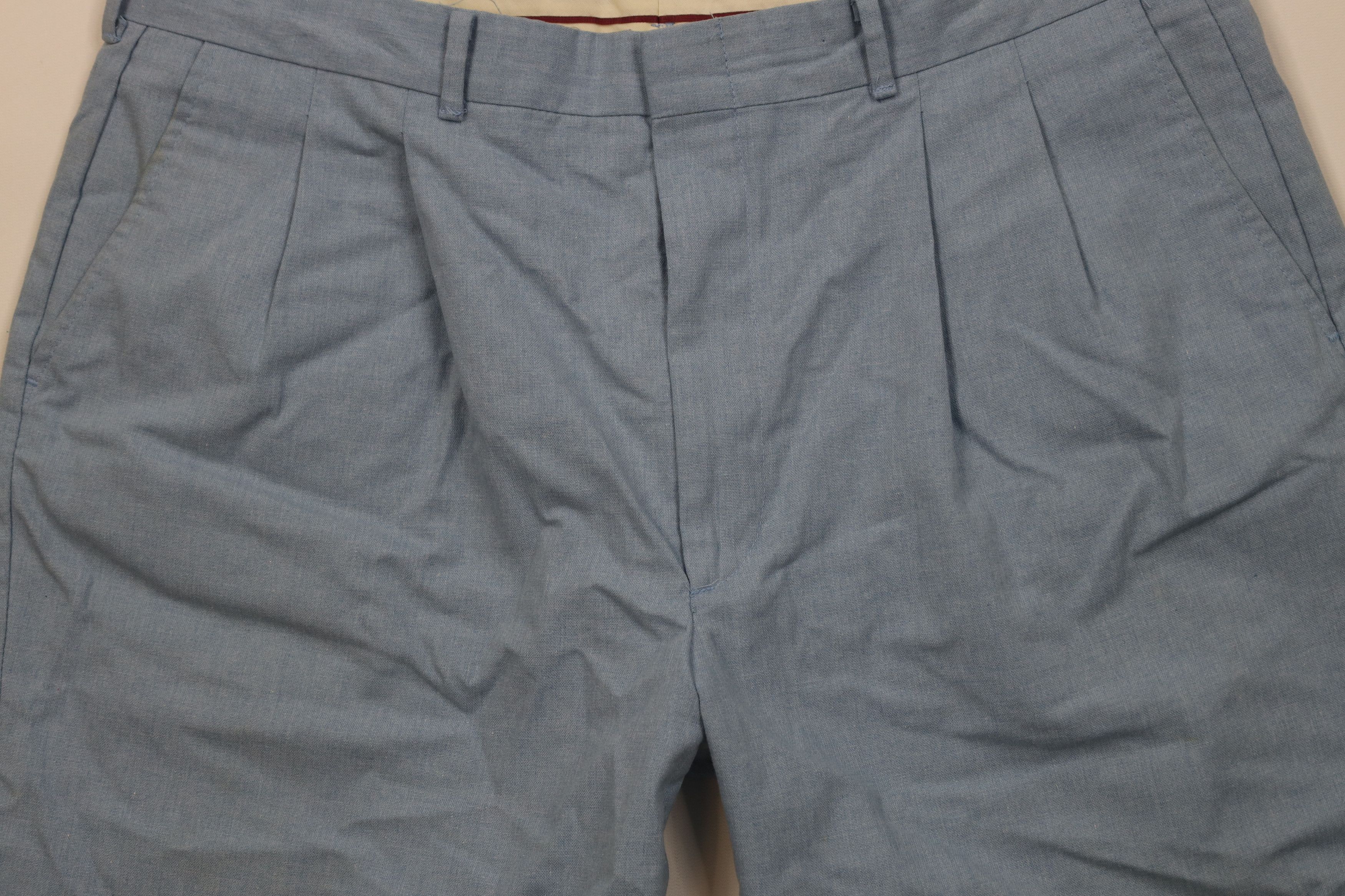 Vintage Vintage 90s Streetwear Above Knee Chino Shorts Blue USA Size US 38 / EU 54 - 3 Thumbnail