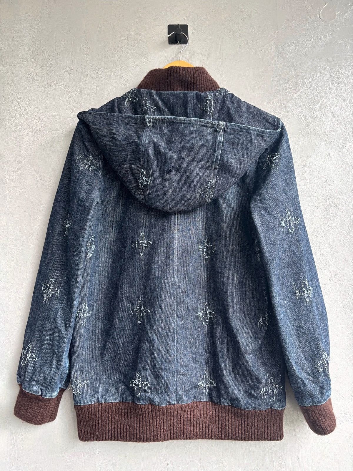 Issey Miyake I.S by Sunao Kuwahara Embroidered Denim Bomber Size US M / EU 48-50 / 2 - 2 Thumbnail