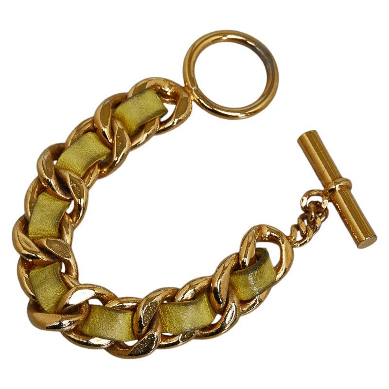 image of Chanel Chain Link Bracelet in Gold, Women's