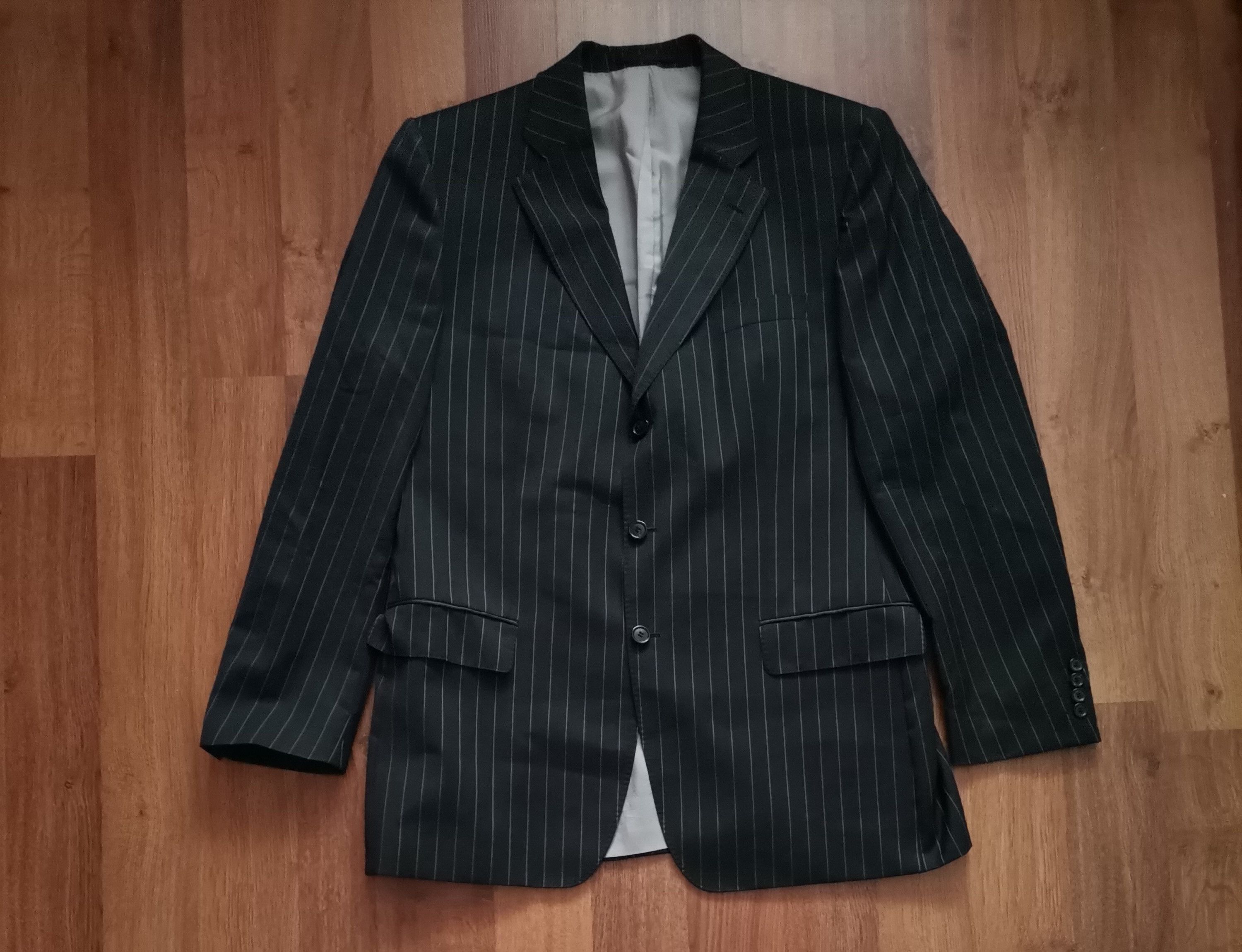 Hugo Boss Hugo Boss Striped Suit Size 44R - 2 Thumbnail