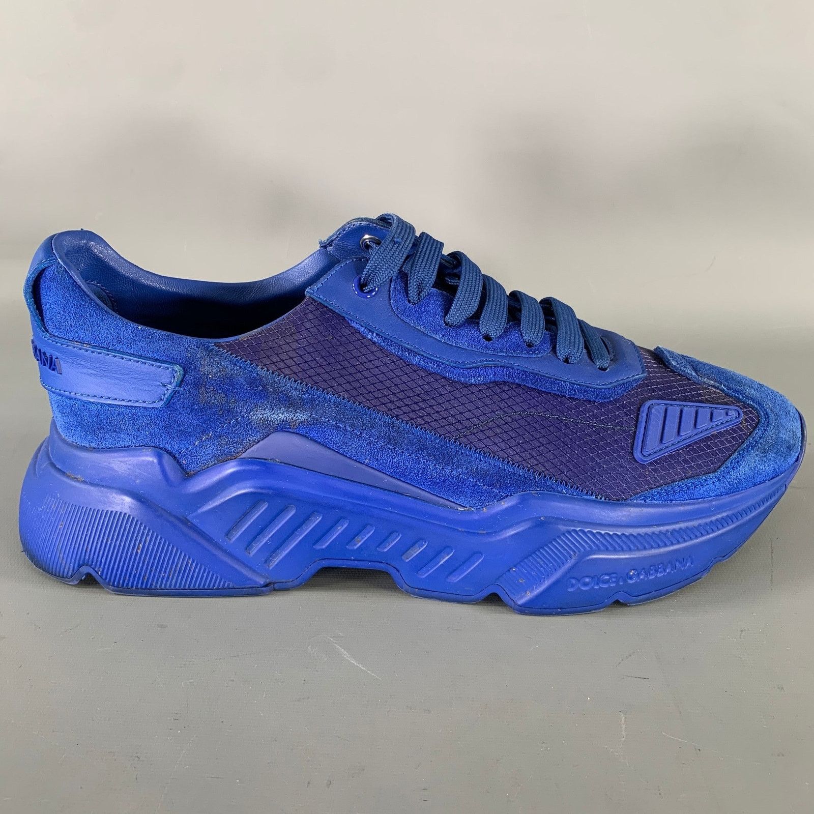 Dolce & Gabbana DOLCE & GABBANA Size 10 Blue Cobalt Nylon Sneakers Size US 10 / EU 43 - 2 Thumbnail