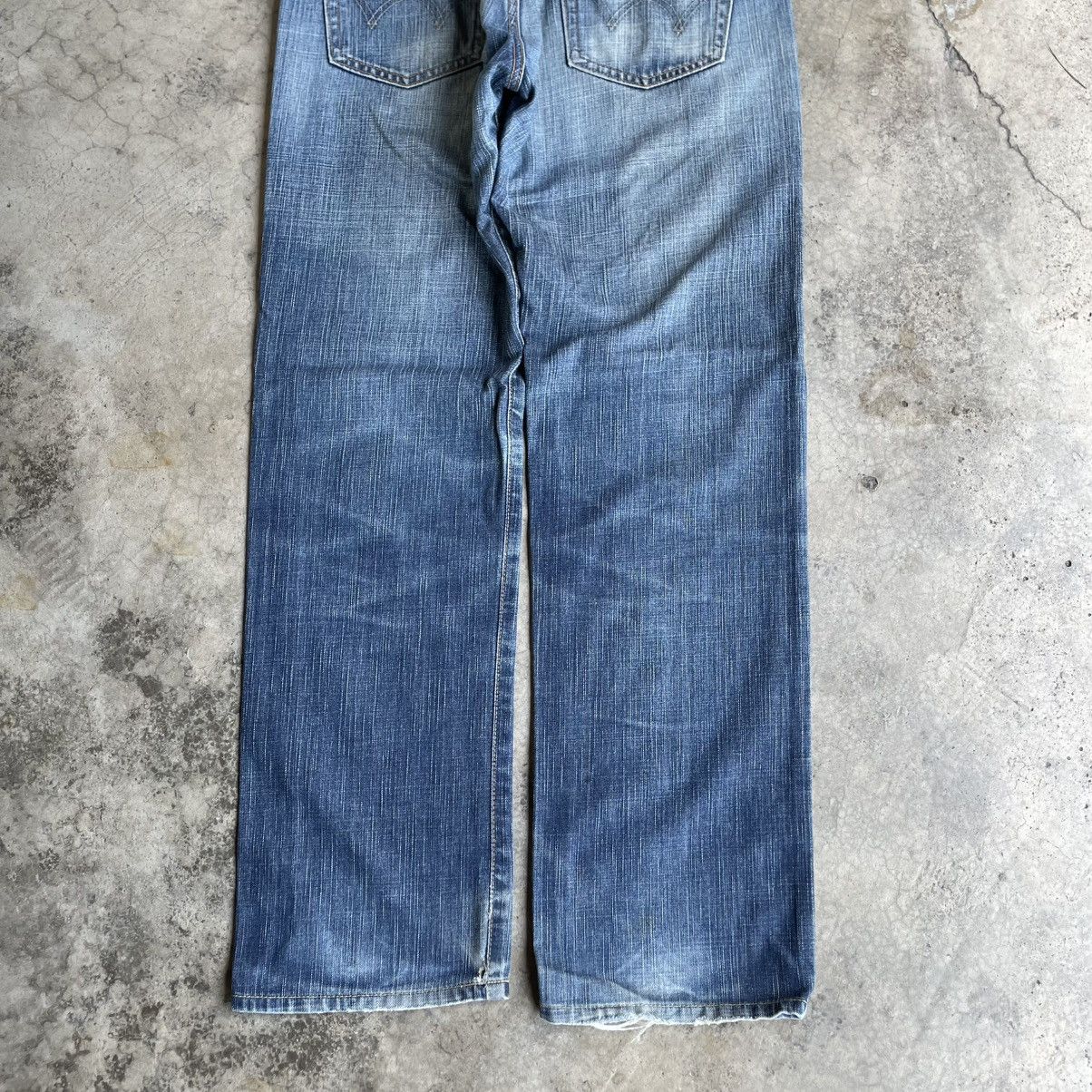 Edwin 🔥Vintage Edwin 503 Stoned Washed Ripped Distress Denim Jeans Size US 33 - 6 Thumbnail